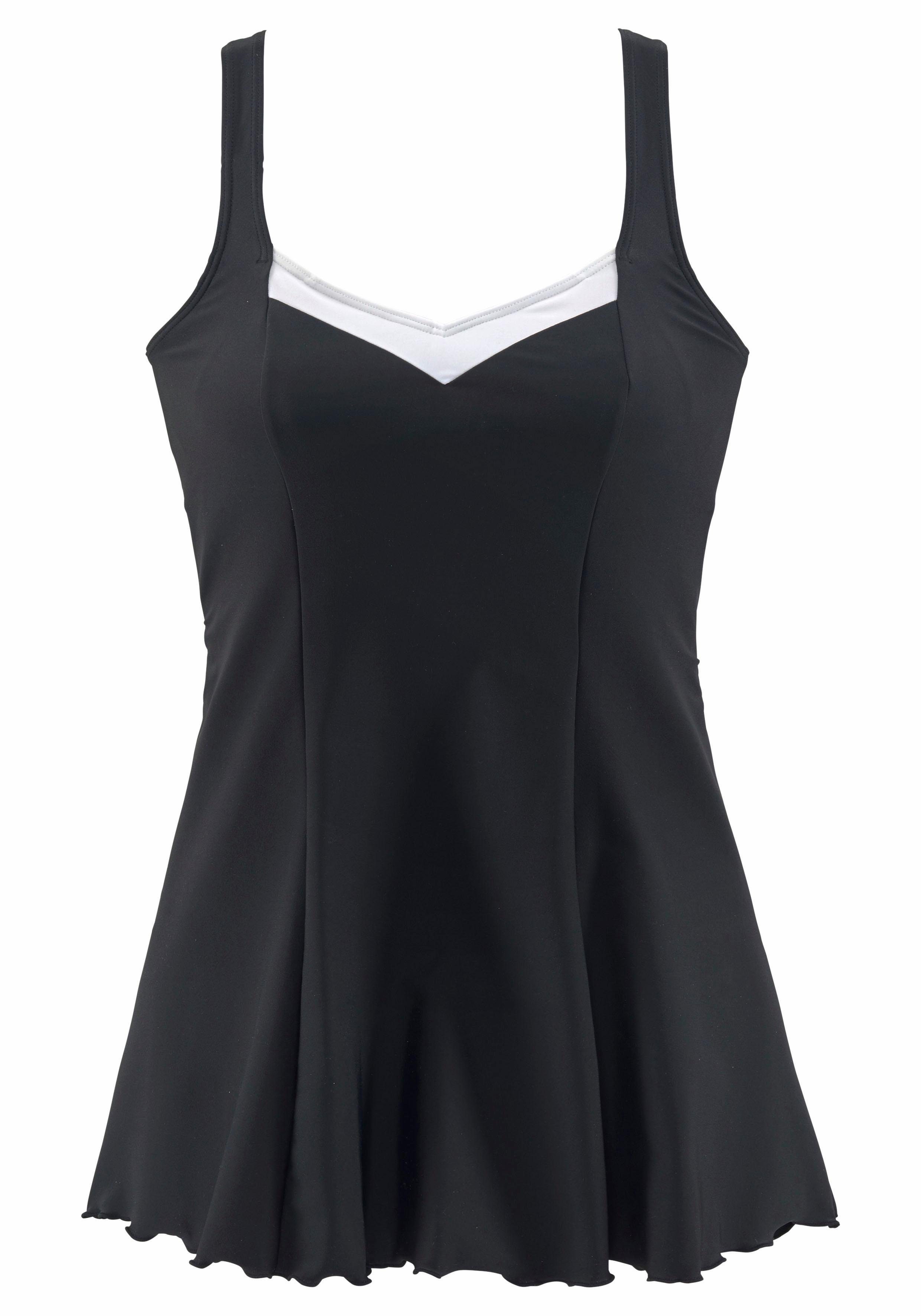 LASCANA Badekleid mit Kontrasteinsätzen und Shaping-Effekt günstig online kaufen