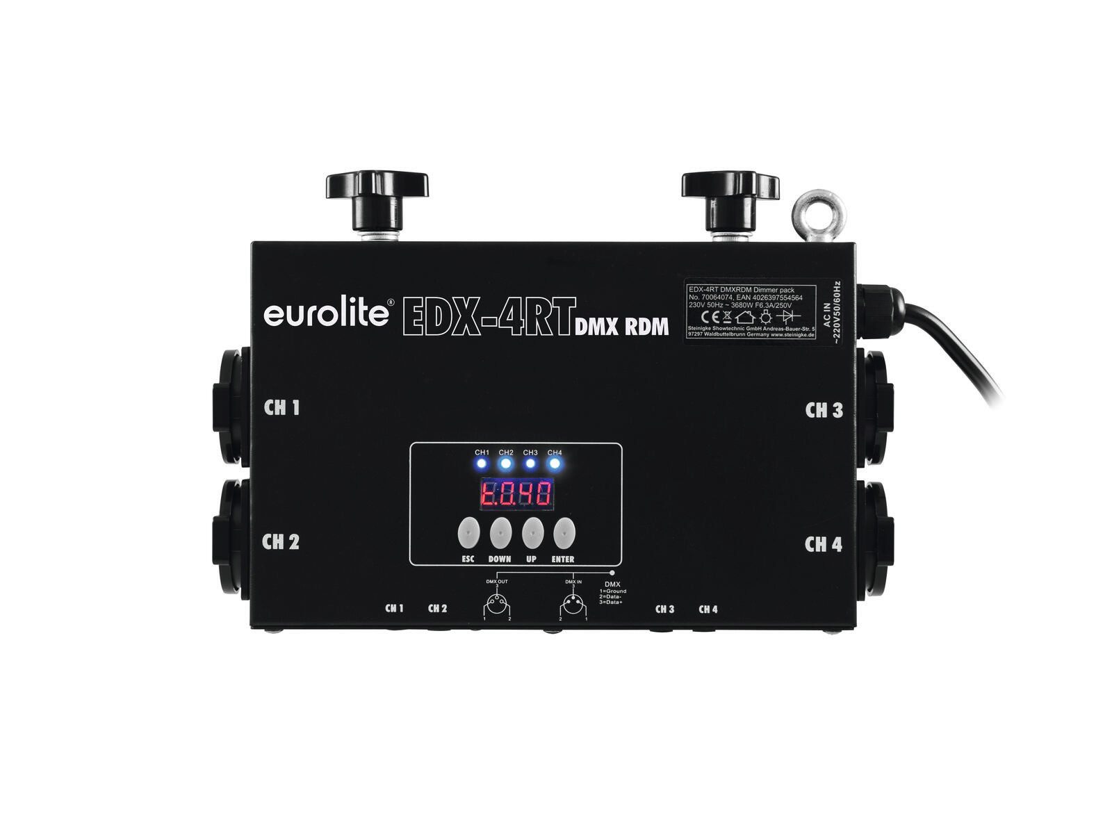 EUROLITE Discolicht EUROLITE EDX-4RT DMX RDM Truss Dimmerpack