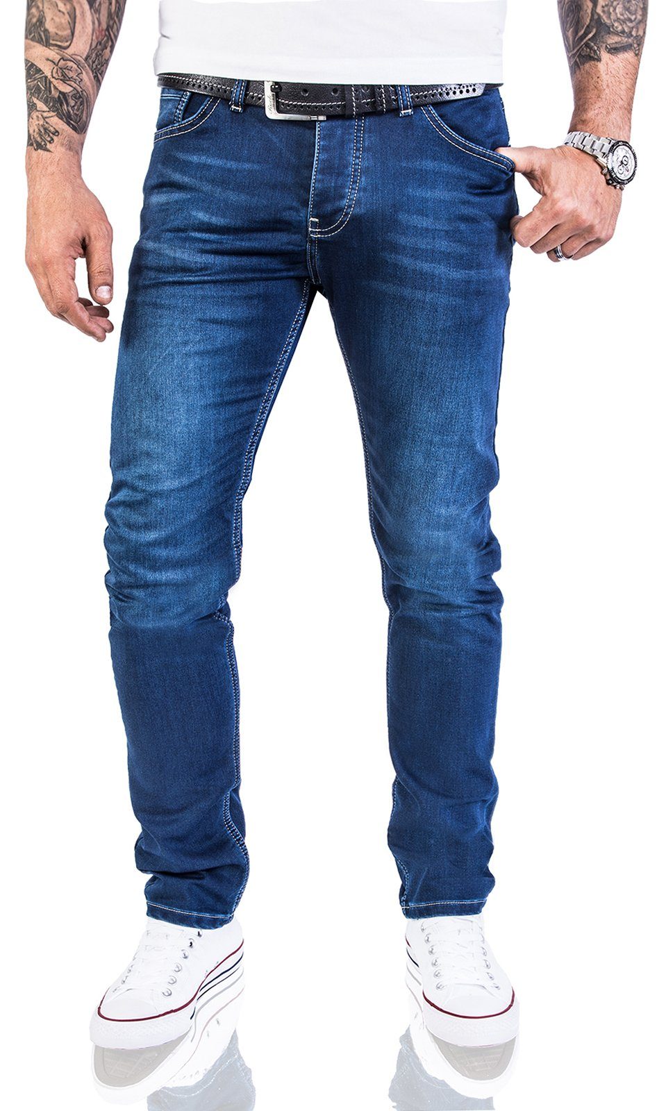 Rock Creek Slim-fit-Jeans Herren Jeans Slim günstig online kaufen