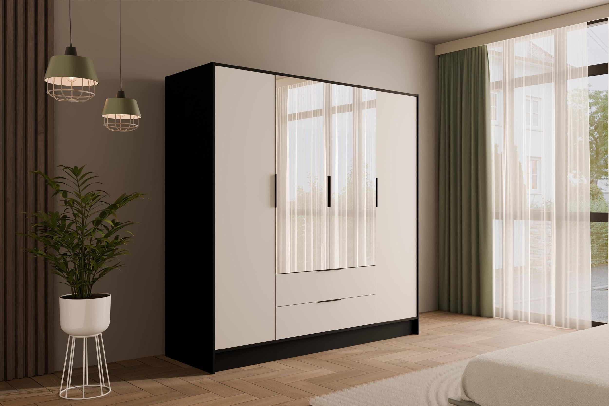 ALTDECOR Drehtürenschrank KOLIN (Kleiderschrank Garderobenschrank mit günstig online kaufen