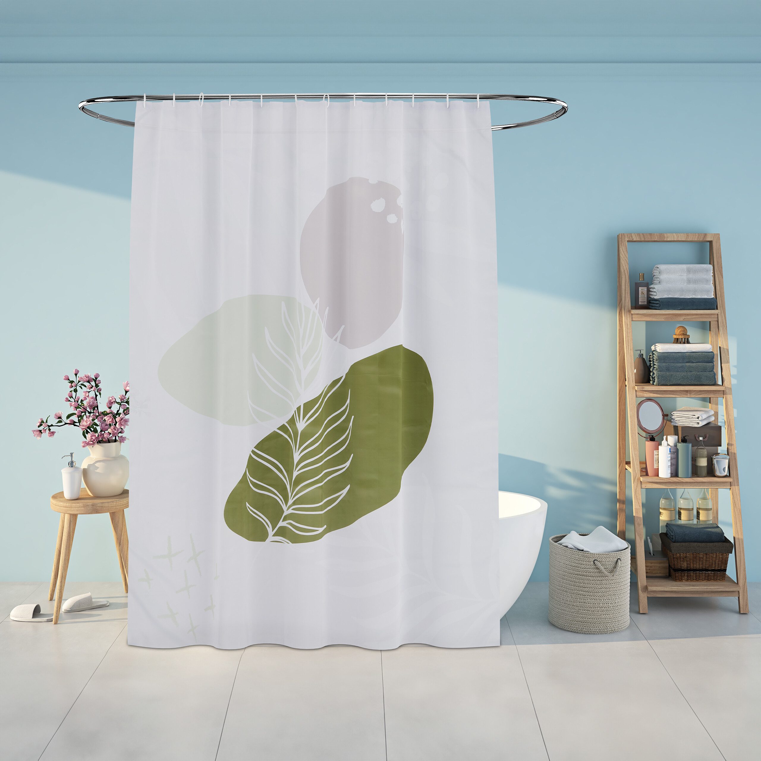 relaxdays Duschvorhang 180x200 cm mit Motiv günstig online kaufen