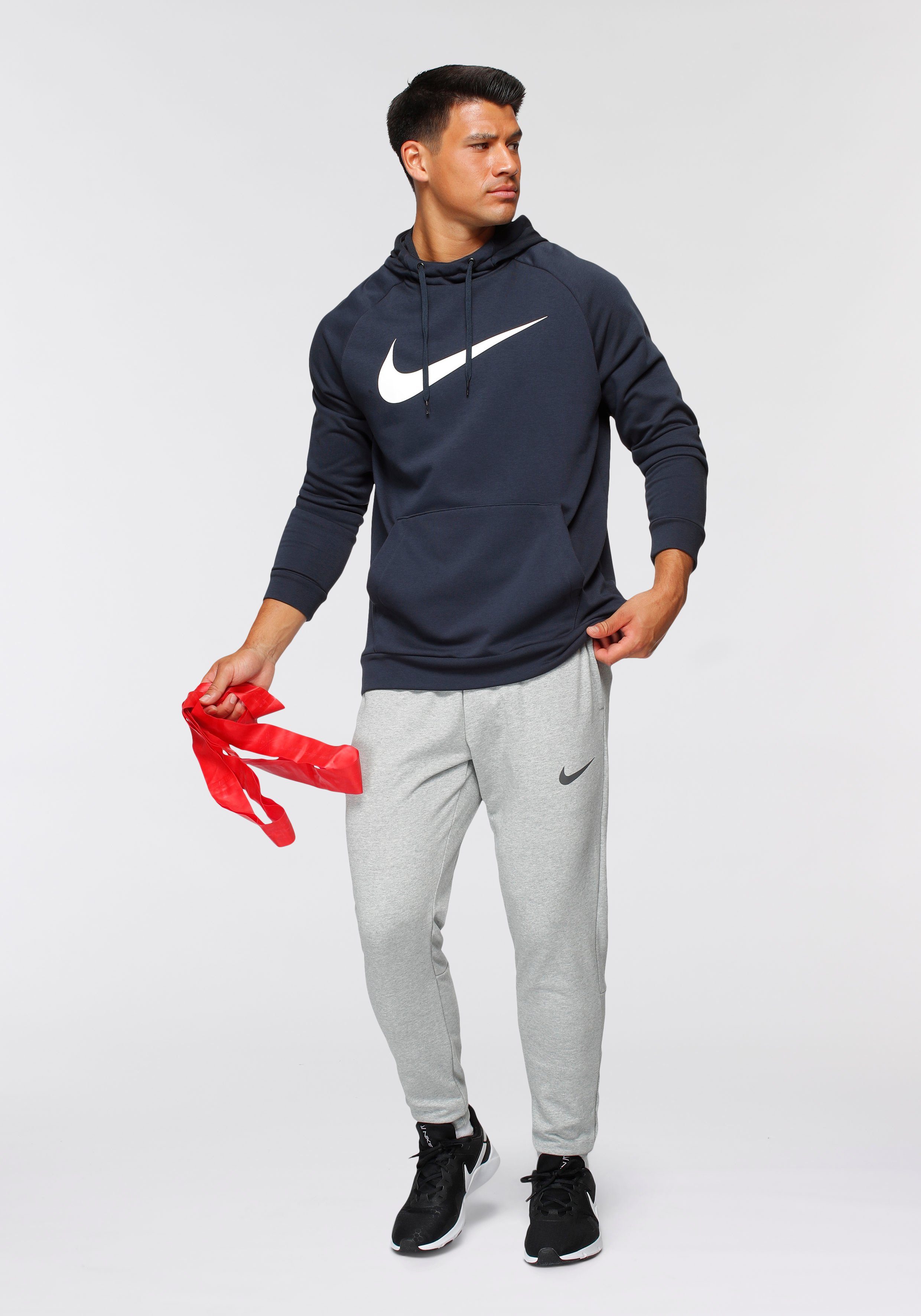 HOODIE TRAINING MEN'S PULLOVER marine Nike DRI-FIT Kapuzensweatshirt