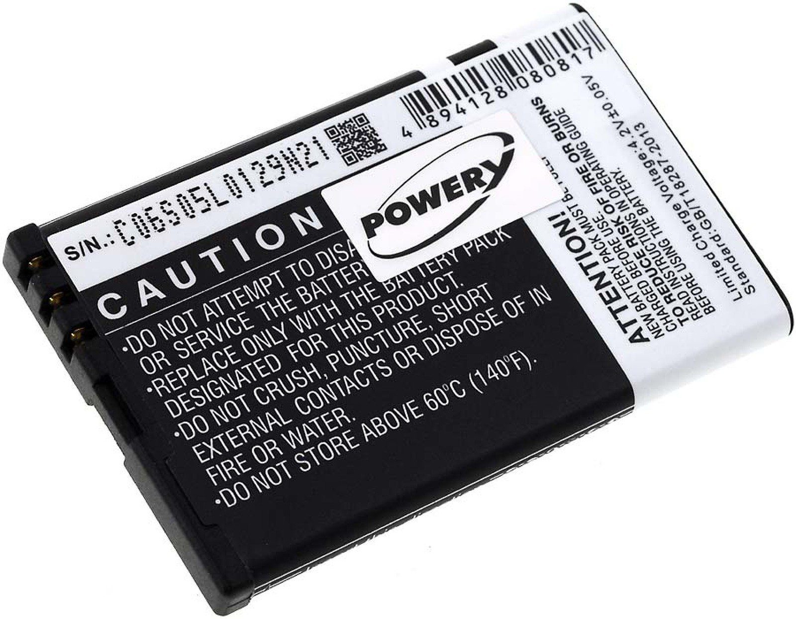 Powery Akku für Beafon S200 Handy-Akku 1100 mAh (3.7 V)