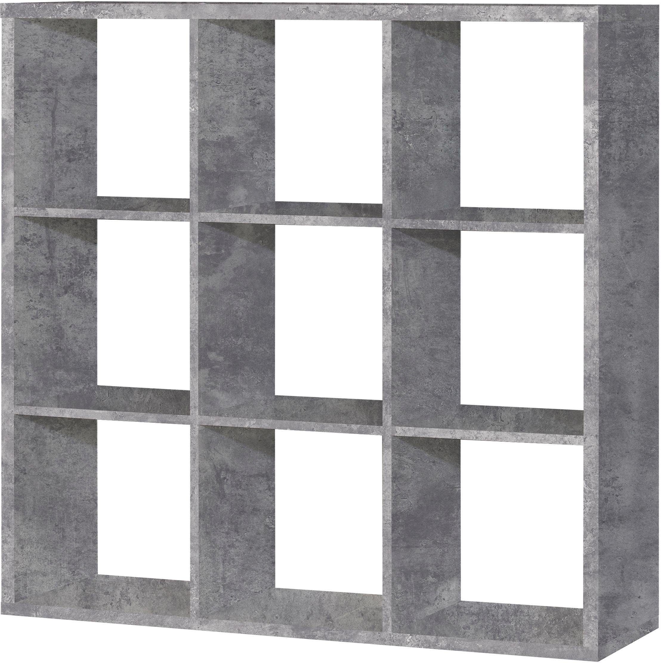 FORTE Standregal Mauro, Fachgröße 33x33cm, 4 Fächer