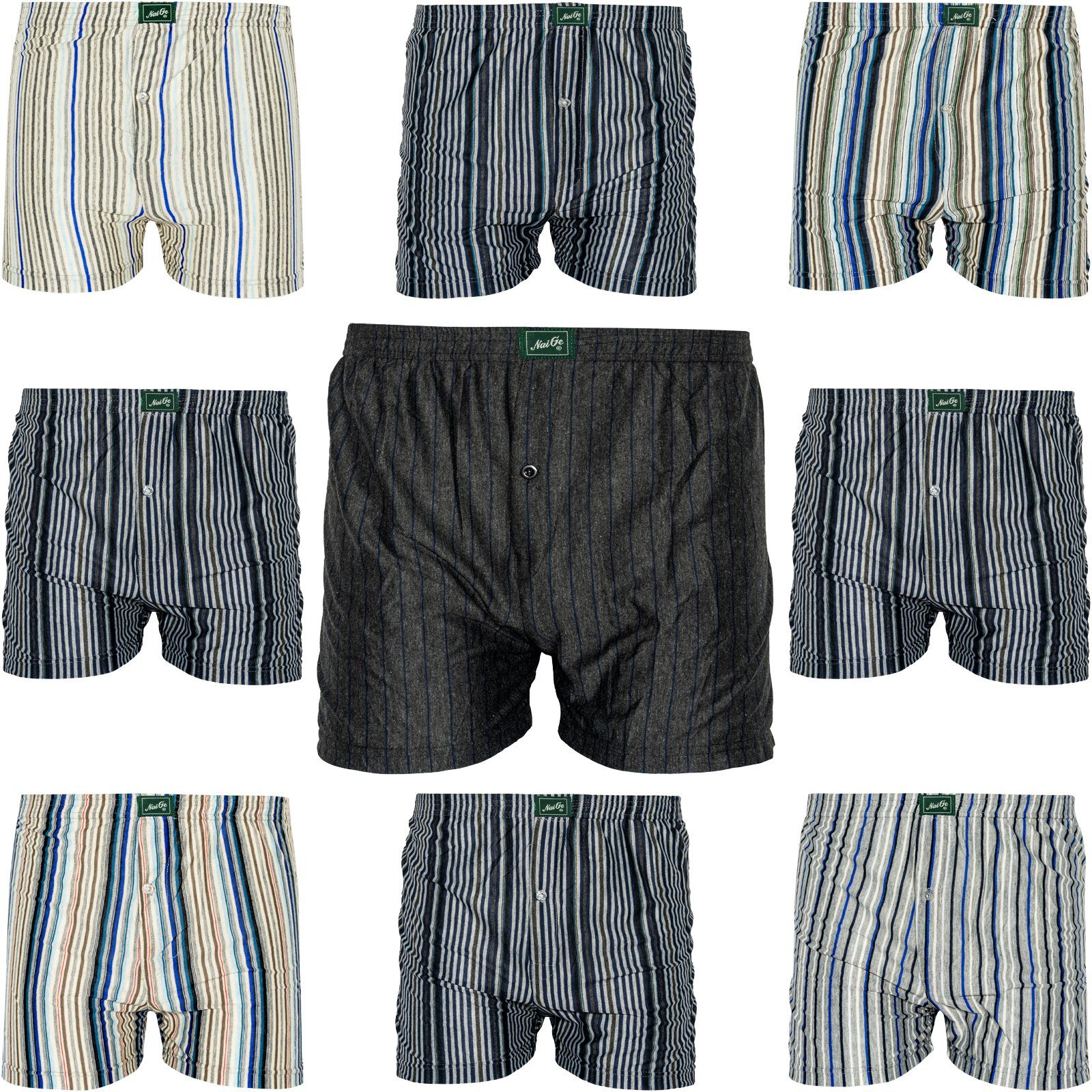TEXEMP Boxershorts »10er Pack Herren Boxershorts Microfaser Retroshorts  Unterhose Unterwäsche Trunks Boxer Shorts Underwear M-3XL« (Packung,  10er-Pack)