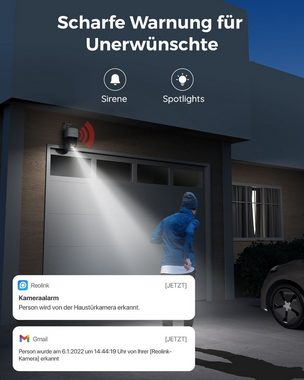 Reolink Trackmix PoE Überwachungskamera (Außenbereich, 2 Spotlights, 8MP, Smarte Bewegungserkennung, Dual-Objektiv, Farbige Nachtsicht)