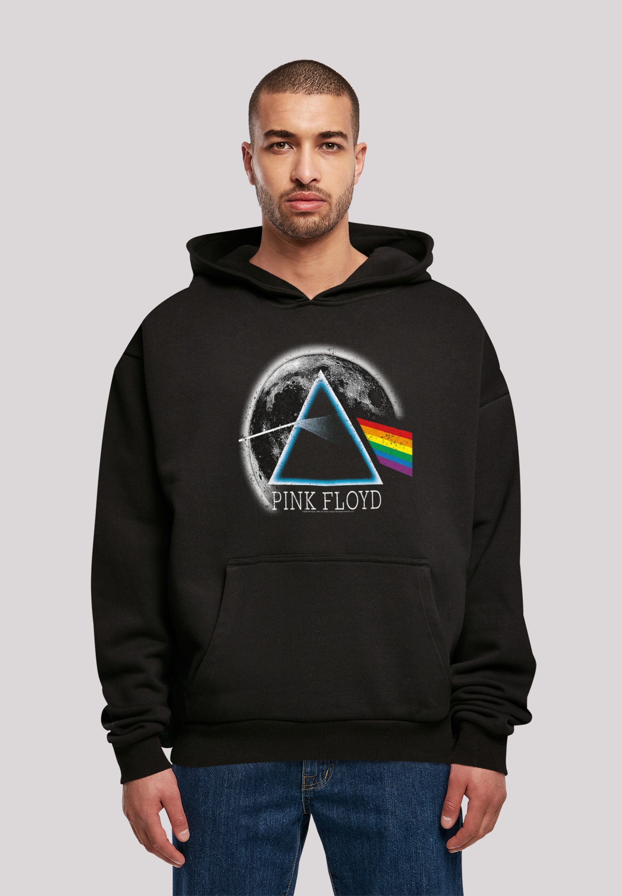 F4NT4STIC Sweatshirt Pink Floyd Dark Side of The Moon Album Cover Logo Print
