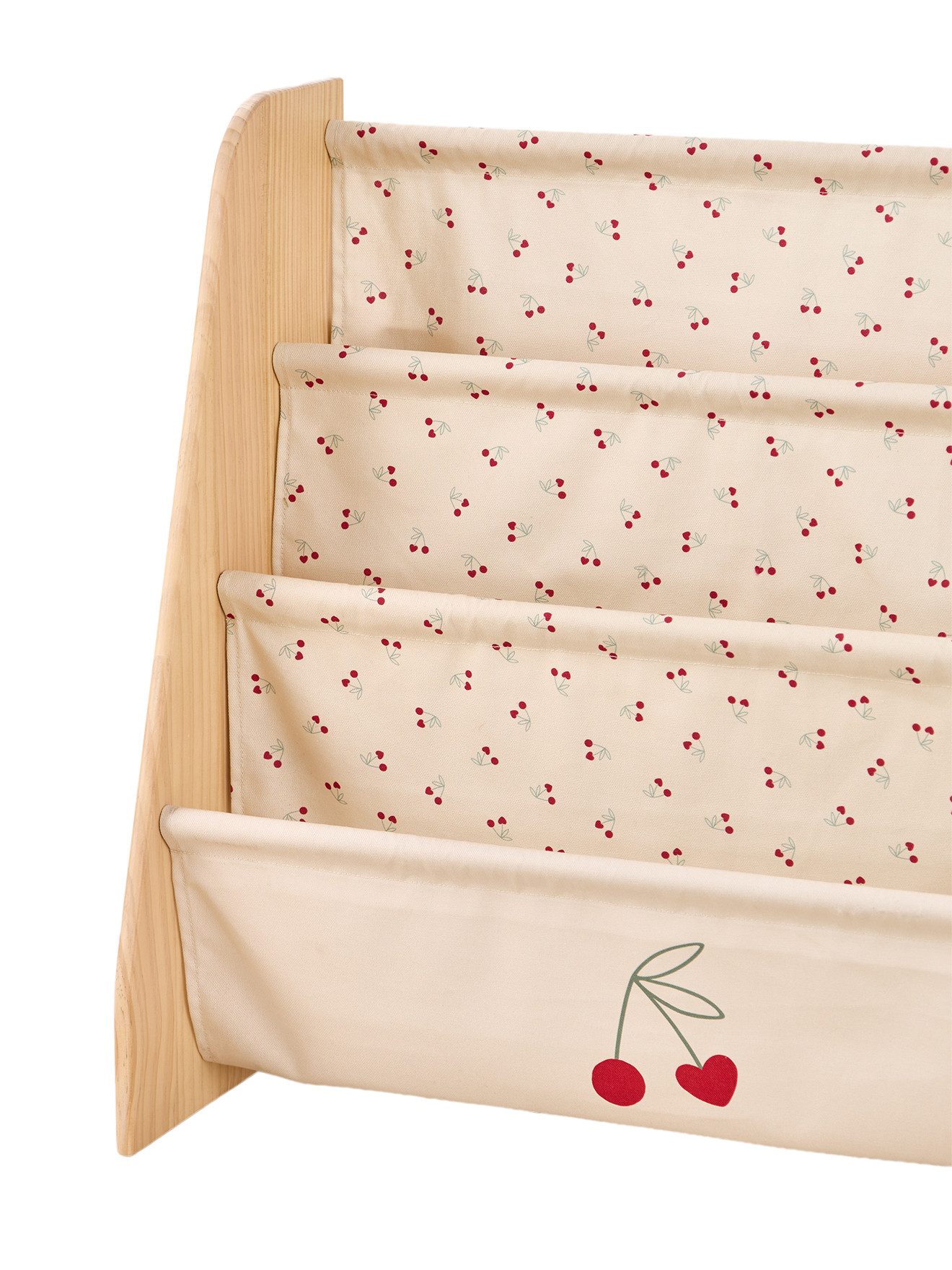 vertbaudet Bücherregal B¸cherregal mit Stofftaschen, Kinderzimmer