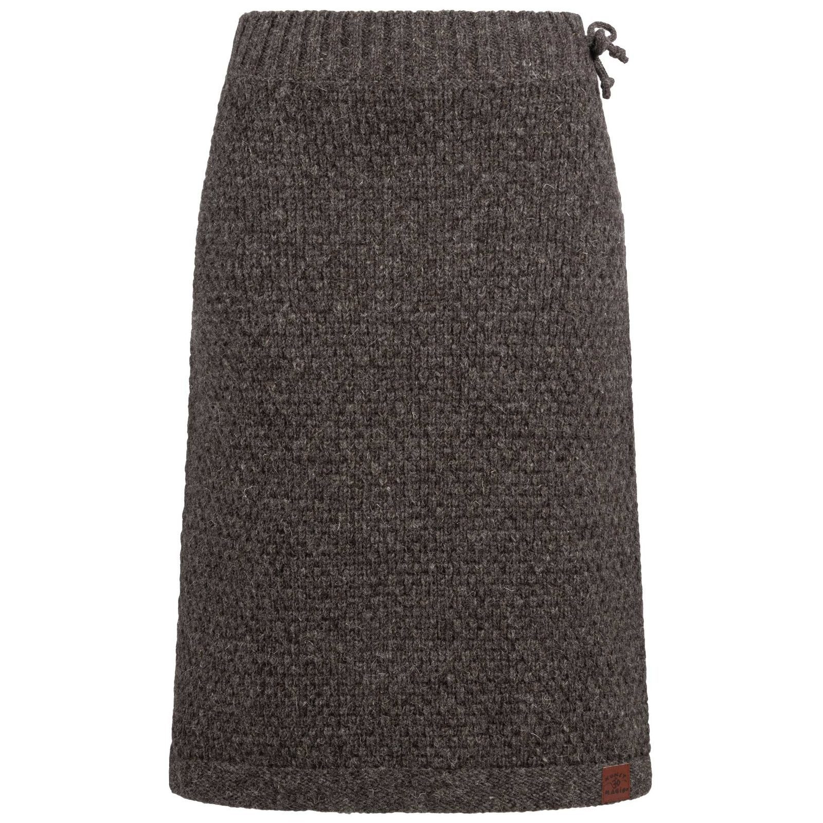 KUNST UND MAGIE Strickrock Langer Rock Klassischer Boho Strickrock Winter W günstig online kaufen