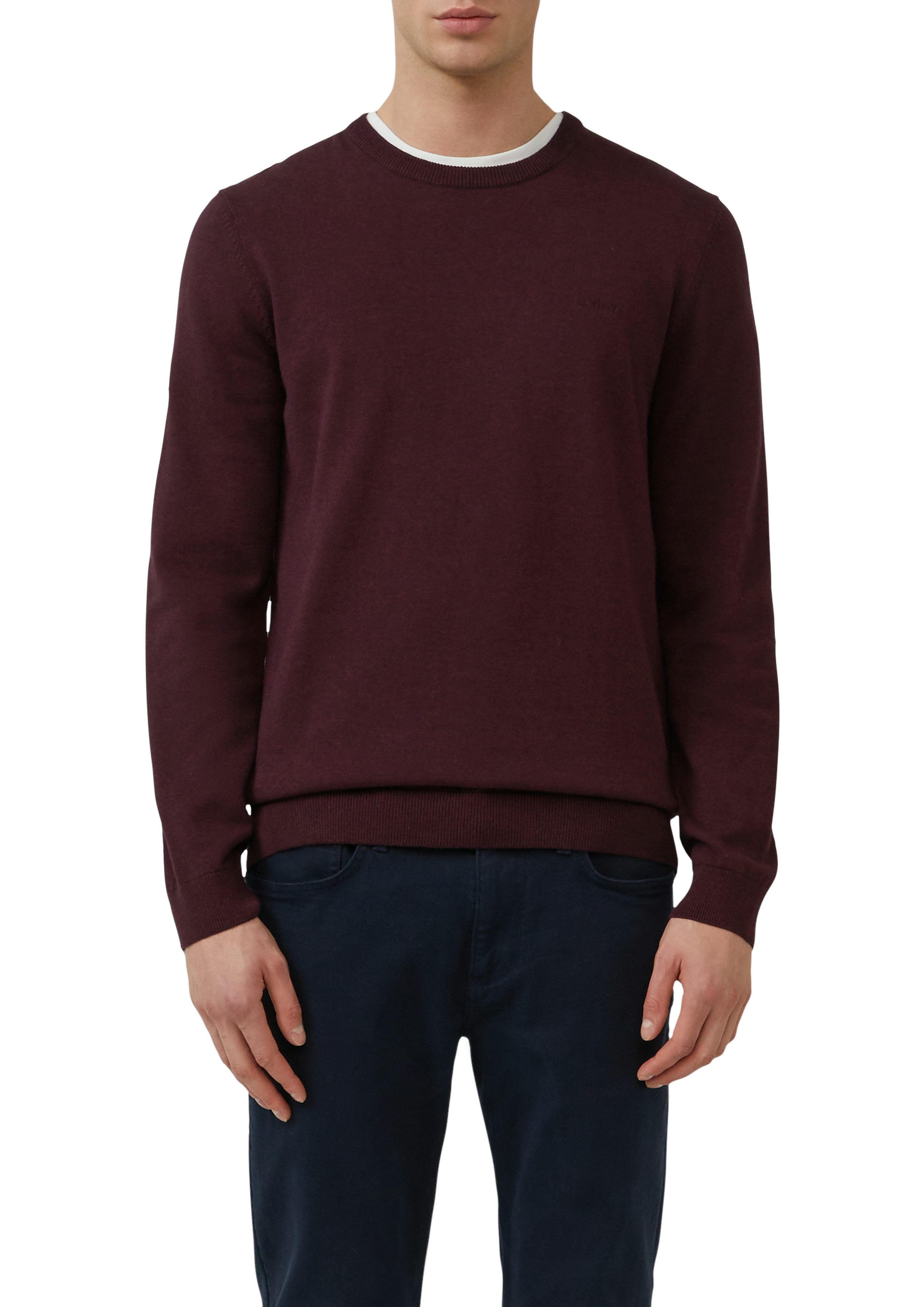 s.Oliver Strickpullover mit Logostickerei günstig online kaufen