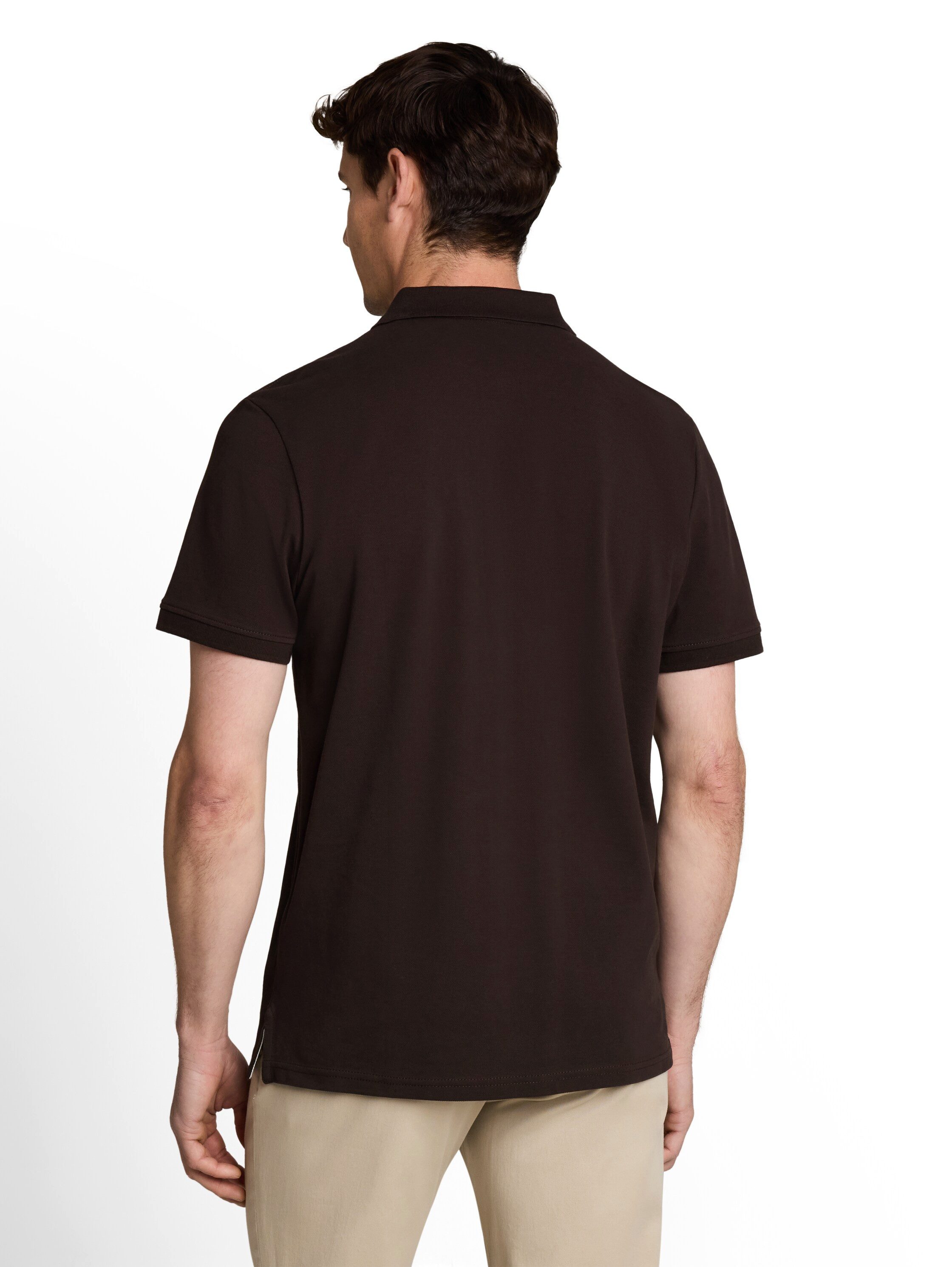 TOM TAILOR Poloshirt mit Knopfleiste und Logo