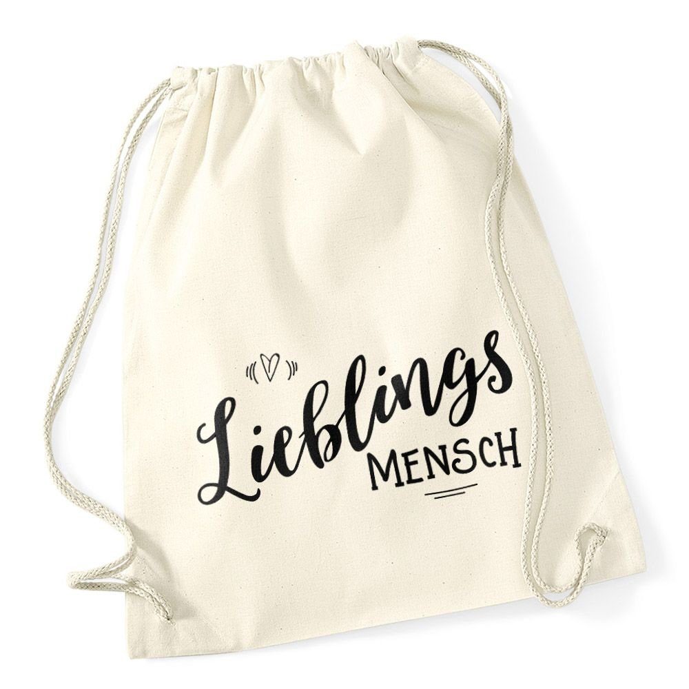 MoonWorks Turnbeutel Turnbeutel Lieblingsmensch Geschenk Freundschaft Partner Freundin