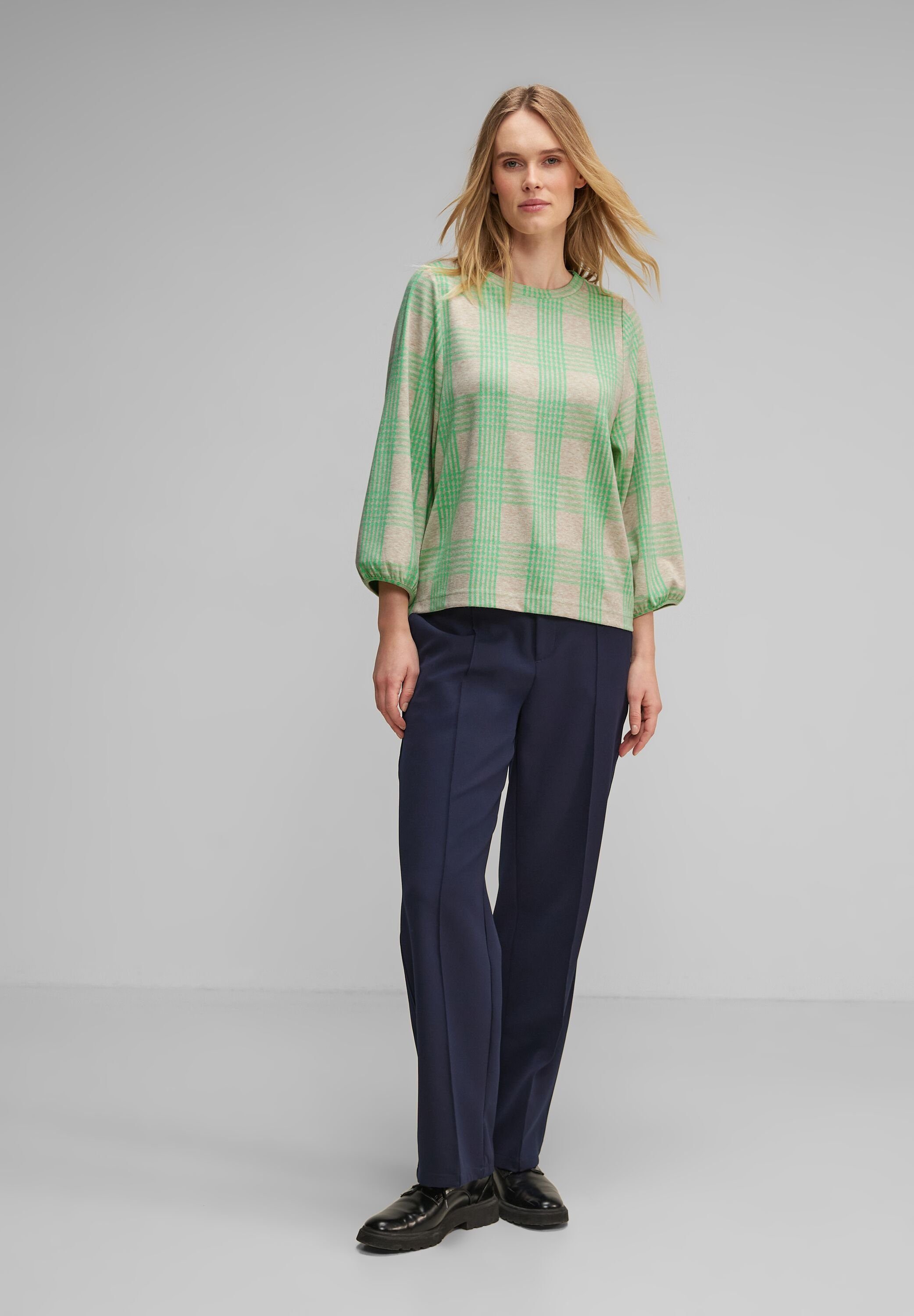 STREET ONE 3/4-Arm-Shirt mit Rundhalsausschnitt