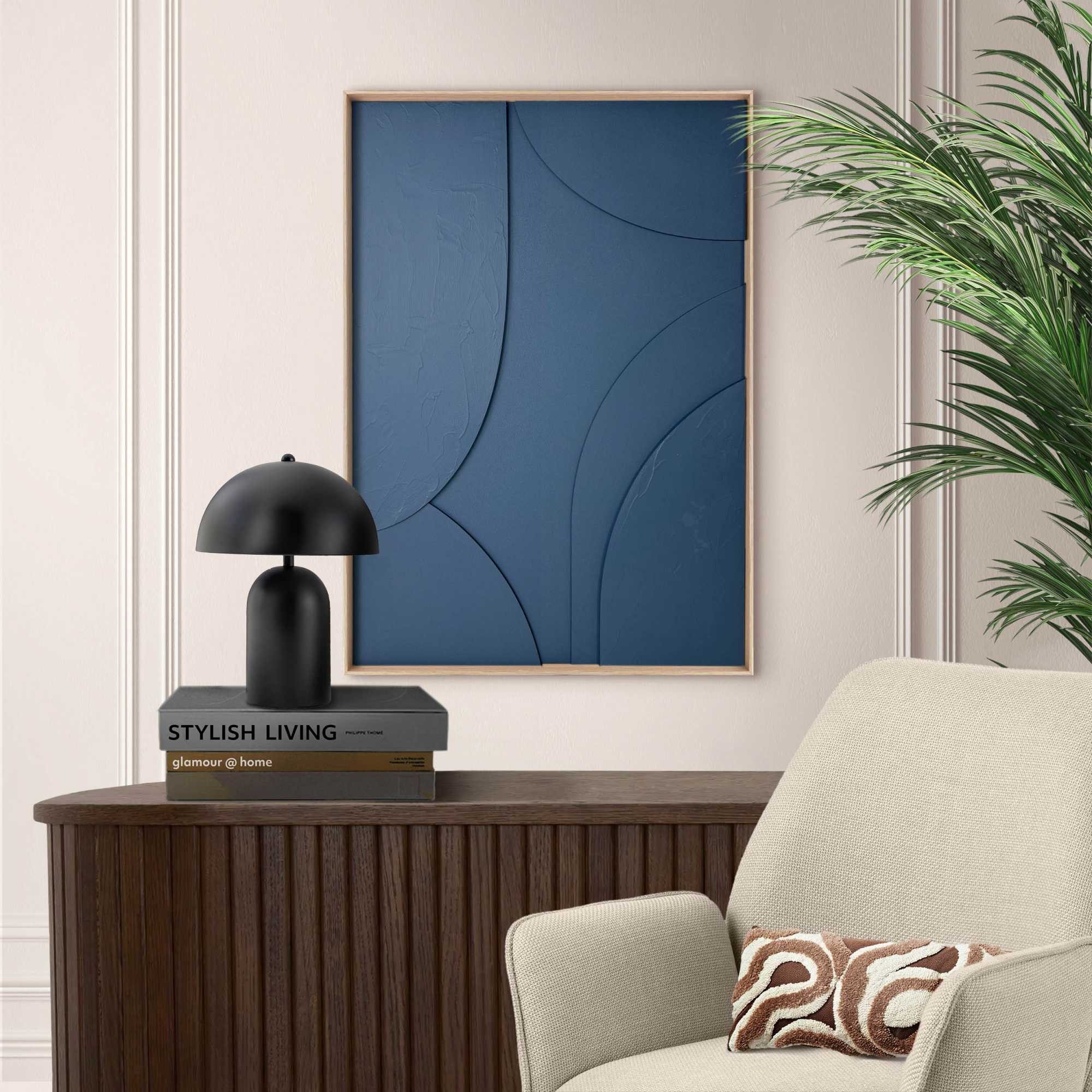 Reinders! Wandbild Blaue Balance, (1 St), Wohnzimmer - Blau - MDF - Abstrakt - 50x70 cm
