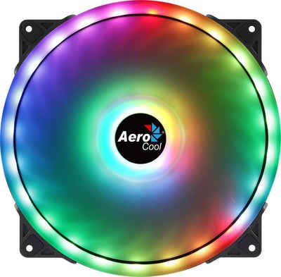 Aerocool Gehäuselüfter AEROCOOL Duo 20 Computergehäuse Ventilator 20 cm Schwarz (AEROPGSDU...