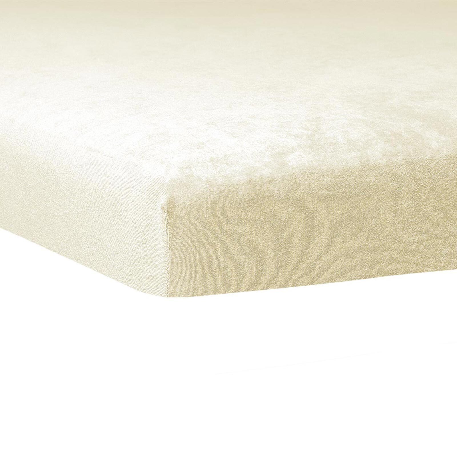 TRAUMSCHLAF Spannbettlaken Flauschbiber Topper, Biber, Gummizug: Rundumgummi, (1 Stück), warm und weich für Matratzentopper – Bild 2 von 2