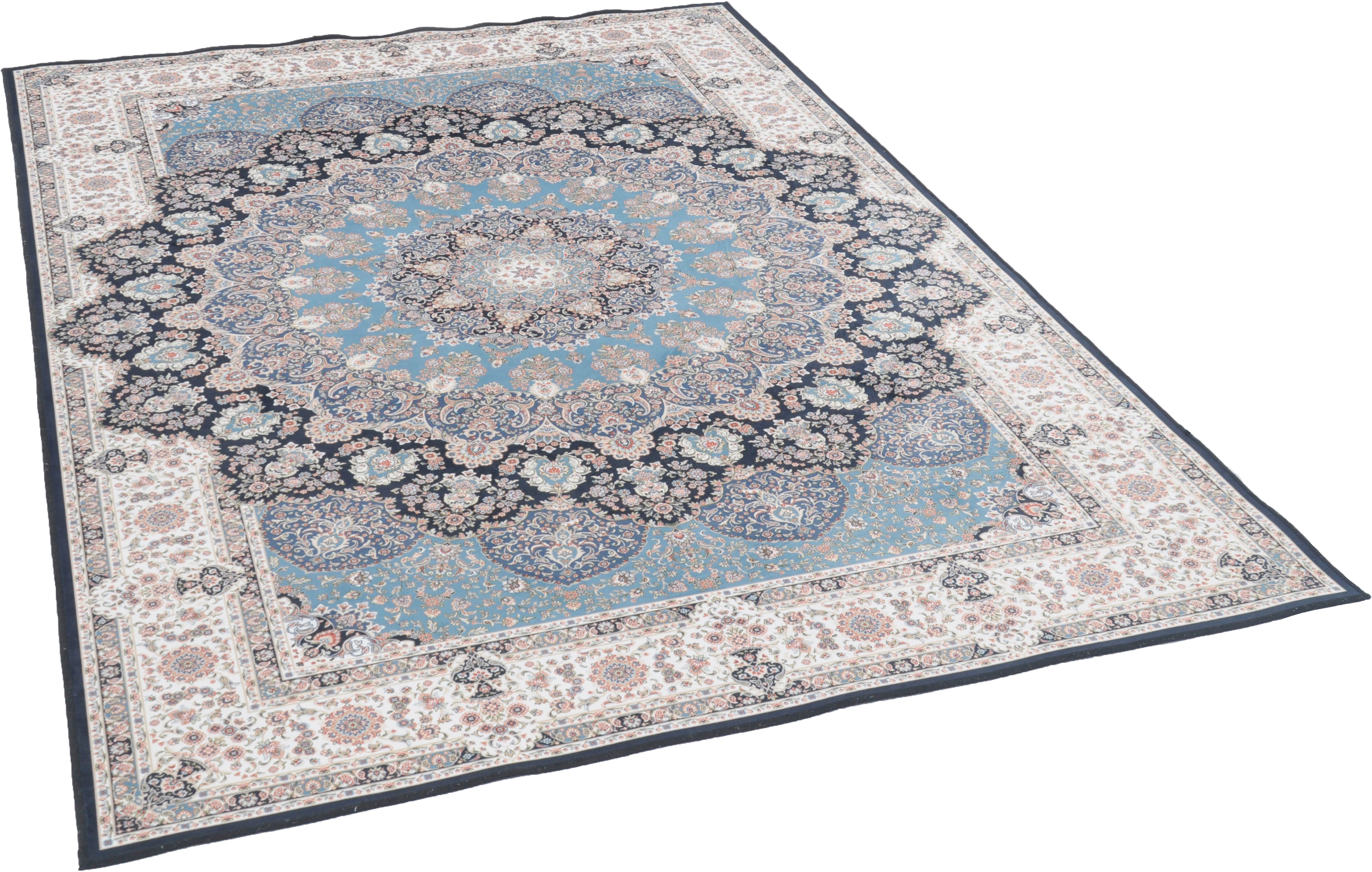 Gino Falcone Teppich Adele Print, rechteckig, Höhe: 3 mm, Orient-Optik, ideal im Wohnzimmer & Schlafzimmer