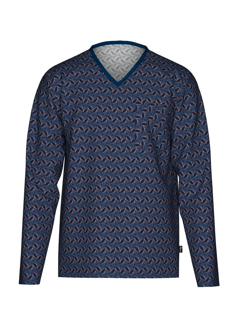 Trigema Schlafanzug TRIGEMA Pyjama-Oberteil mit Allover-Blätter-Print (1 tl günstig online kaufen