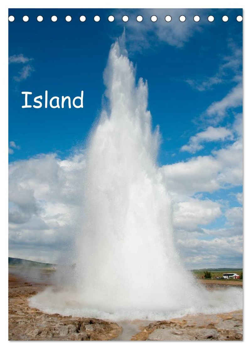 CALVENDO Wandkalender Island (Tischkalender 2024 DIN A5 hoch), CALVENDO Monatskalender