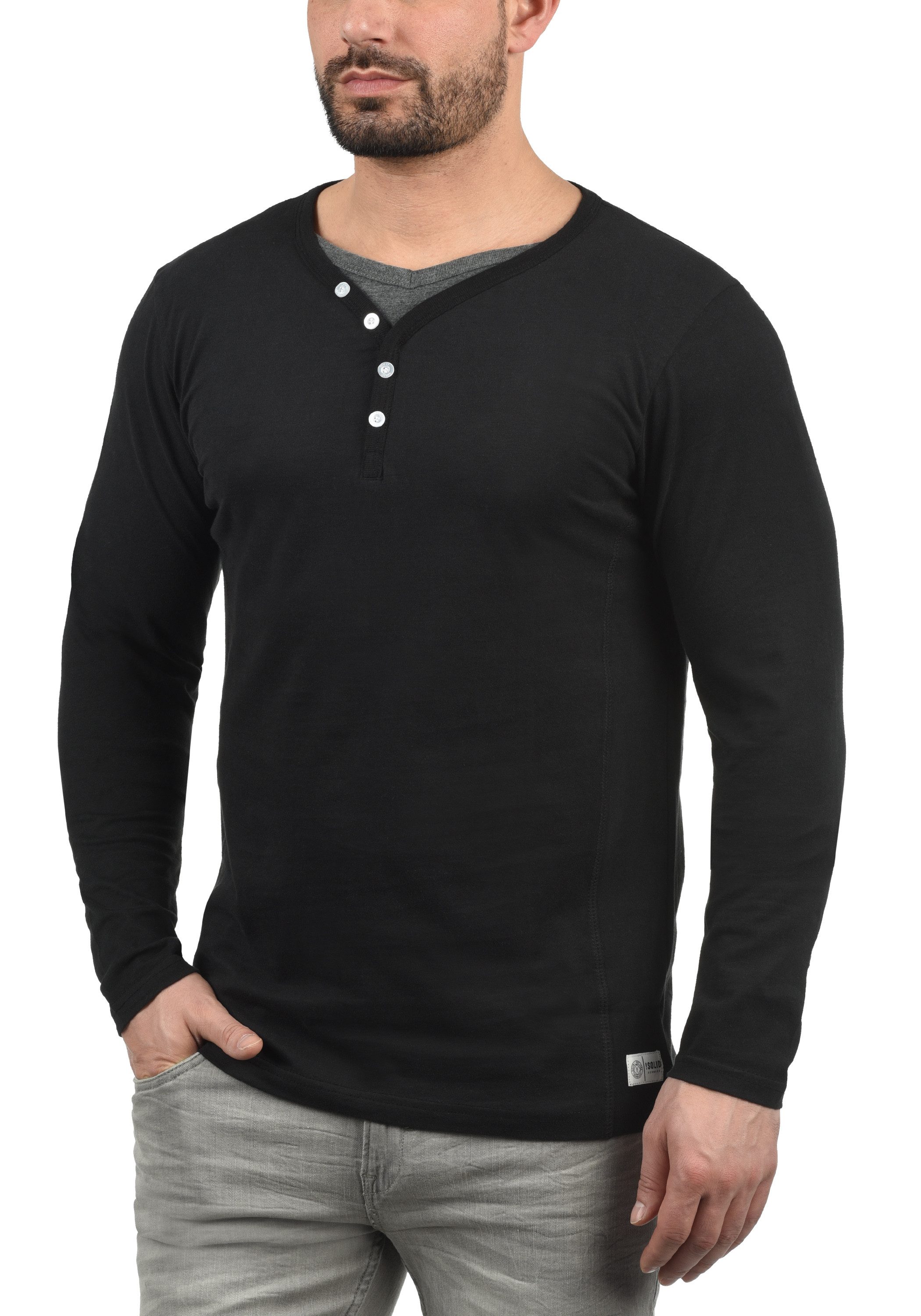 !Solid Langarmshirt SDDoriano Longsleeve im Double-Layer Look günstig online kaufen