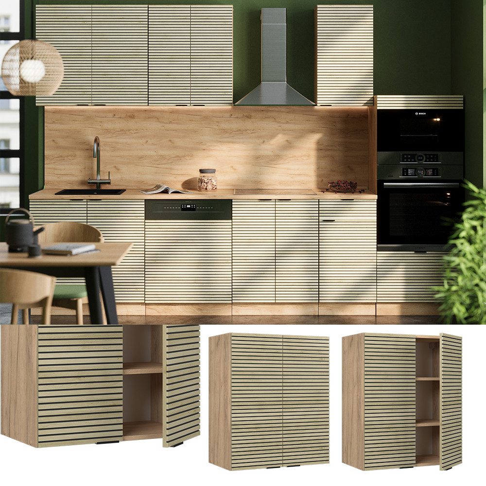 Vicco Hängeschrank Fame-Line, Eiche Paneel/Goldkraft Eiche, günstig online kaufen