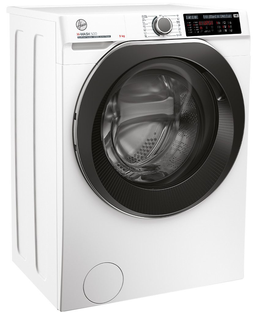 Hoover Waschmaschine HWQ 69AMBS/1-S, 9 kg, 1600 U/min, Dampffunktion, Wi-Fi + Bluetooth, Startzeitvorwahl