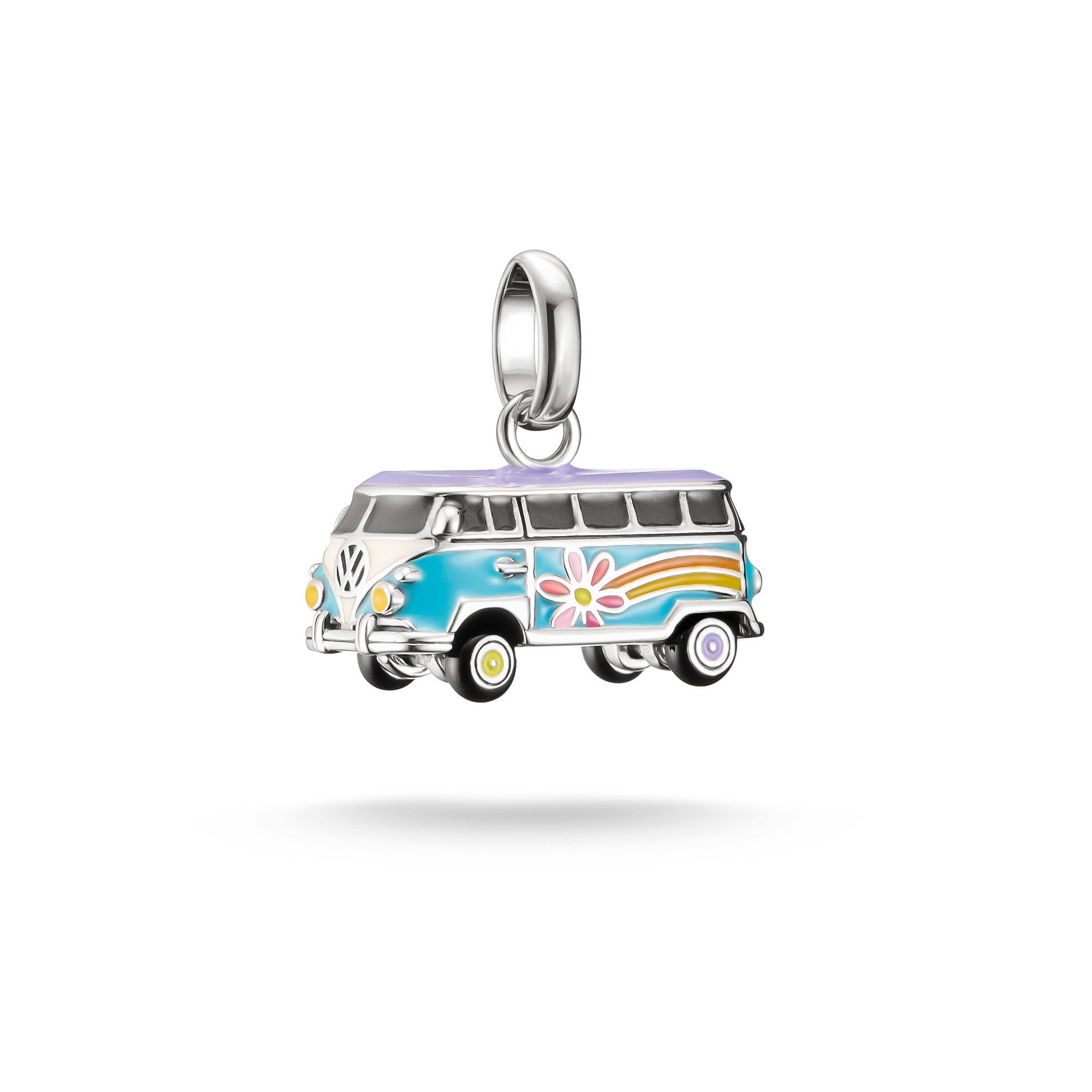THOMAS SABO Charm-Einhänger Charm Volkswagen Hippie-Bus - Connect, Emaille