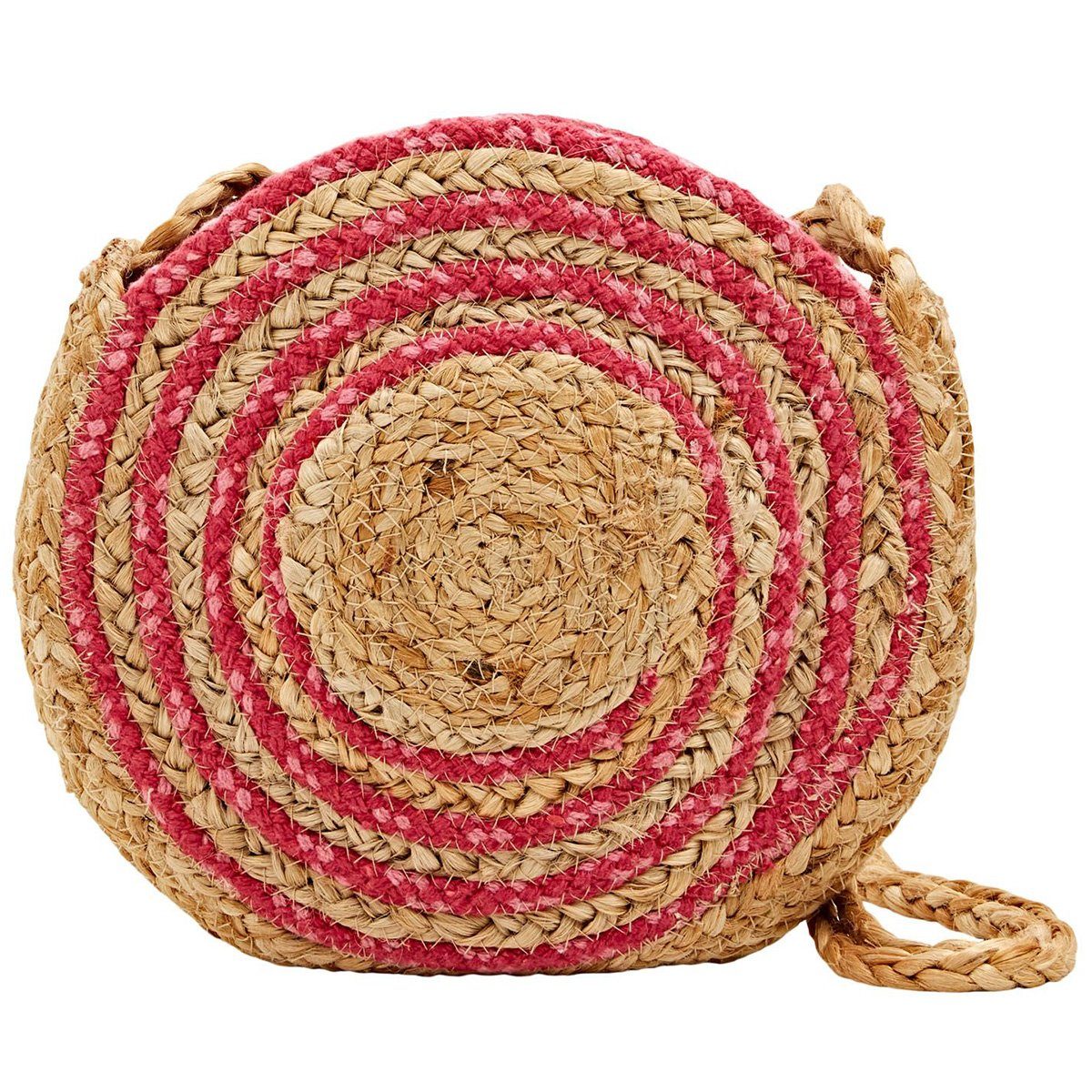 Esprit Umhängetasche Runde Schultertasche aus Jute-Mix Umhängetasche 052EA1 günstig online kaufen