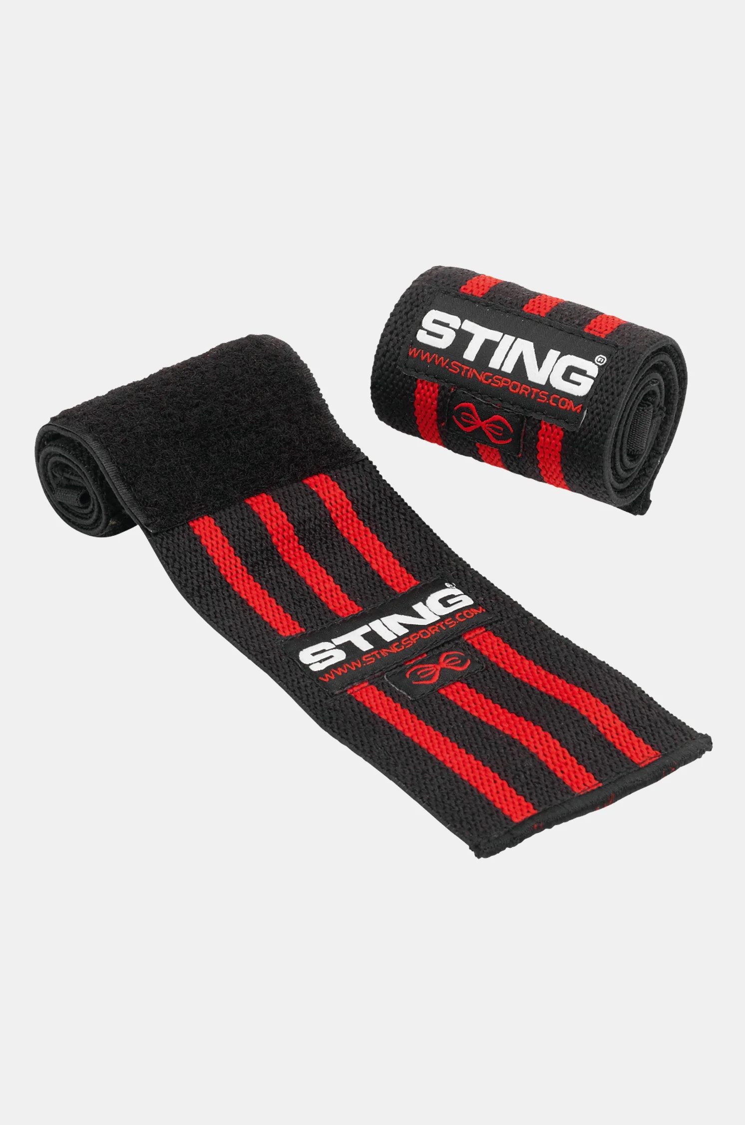 Zughilfe Elasticised Lifting Wrist Wraps 18 INCH / Black Red