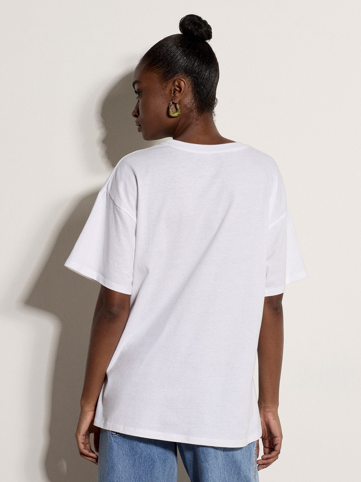 Apricot T-Shirt Capri Italy Lemon T-Shirt mit Stickerei
