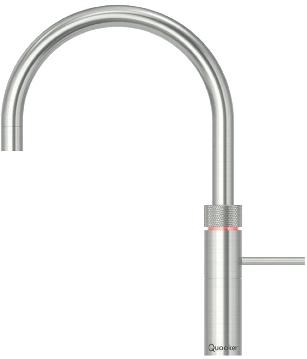 QUOOKER Küchenarmatur Fusion Round mit PRO3 Reservoir Voll-Edelstahl FNRSST PRO3 *inkl. 7 JAHRE GARANTIE*