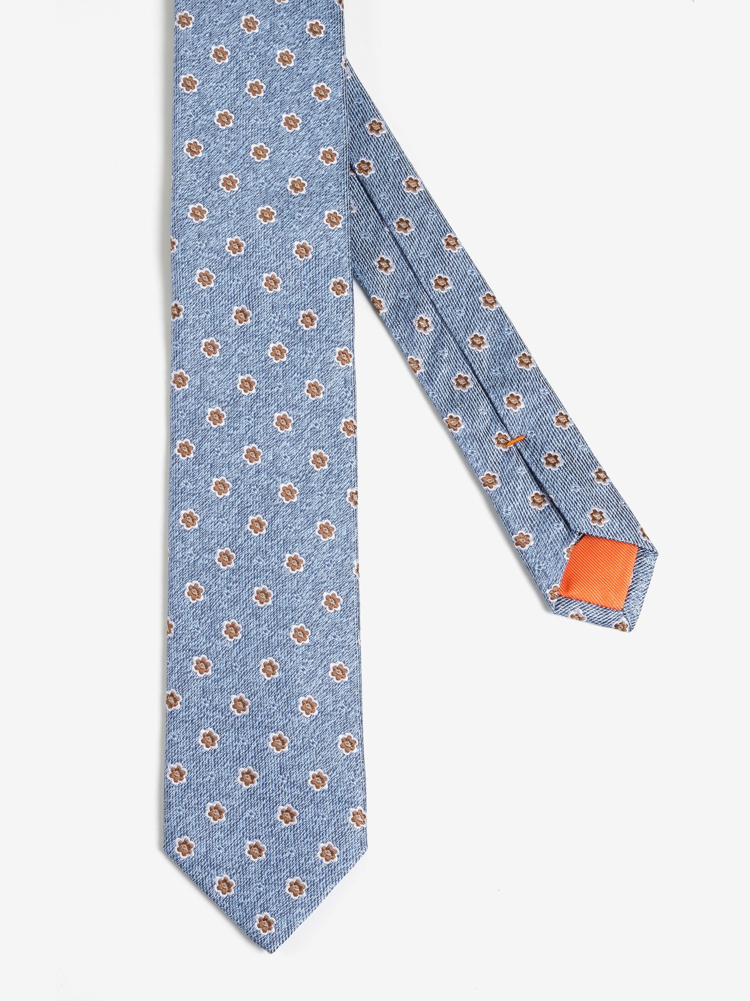 MONTI Krawatte (1-St) aus reiner Seide, mit Blumenmuster, 6,5 cm breit