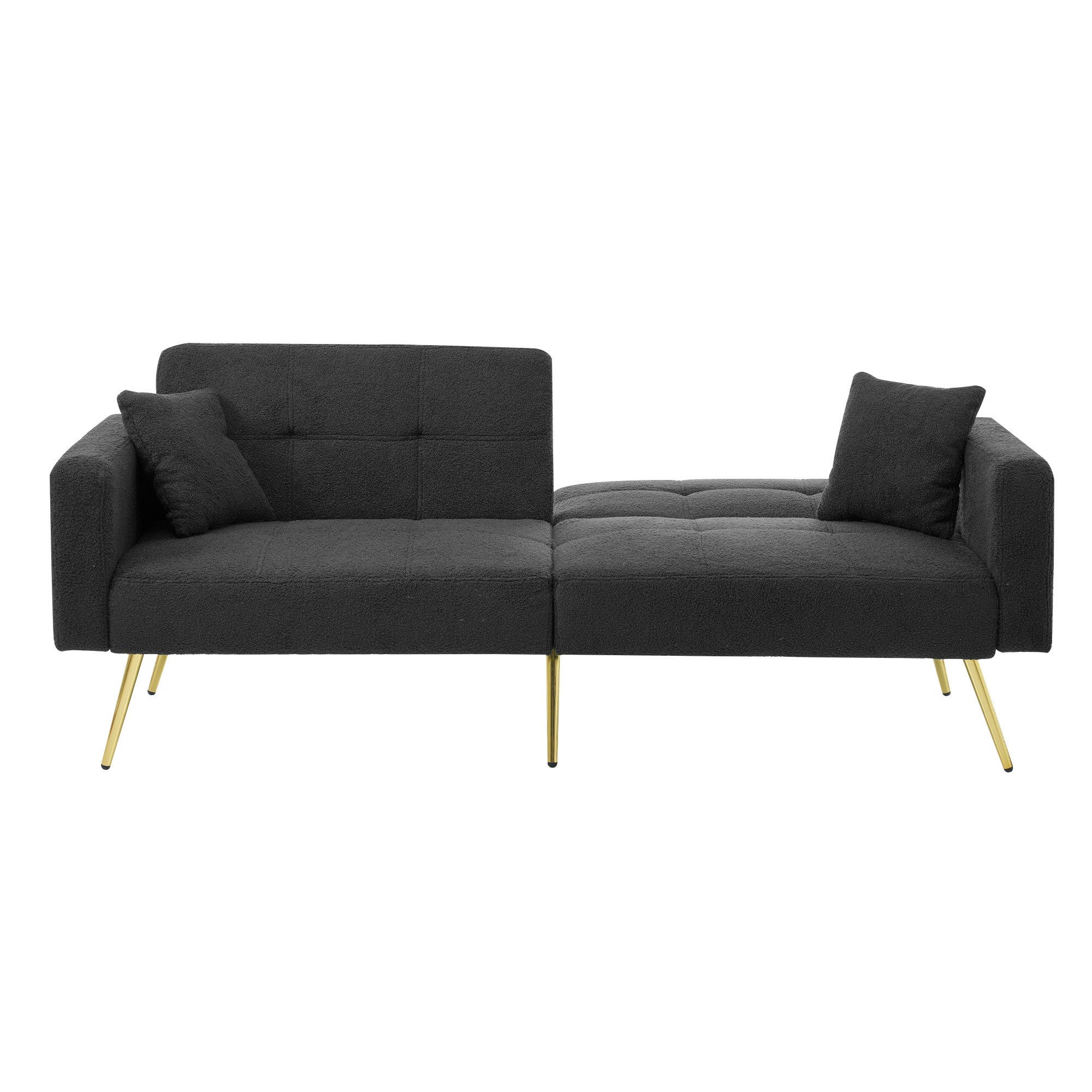 Merax Schlafsofa, mit Bettfunktion, Bettsofa, Klappsofa, Gästebett