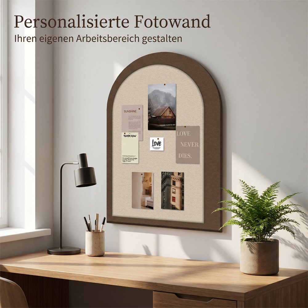 Diwzbyn Pinnwand Filz-Pinnwand, selbstklebend, Kork-Alternative, 1,2 cm dick, Fotowand, Pinnwand, Memoboard mit Pinnadeln für Büro, Küche, Zuhause – Bild 5 von 5