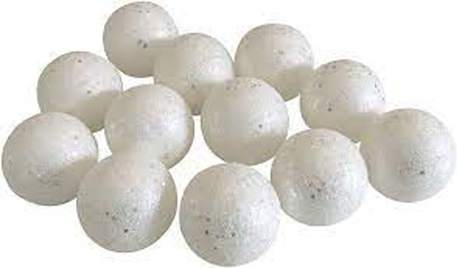 Weihnachtsbaumkugel Schneeball-Weihnachtsbaumkugeln 24er-Set Christbaumkugeln Baumschmuck