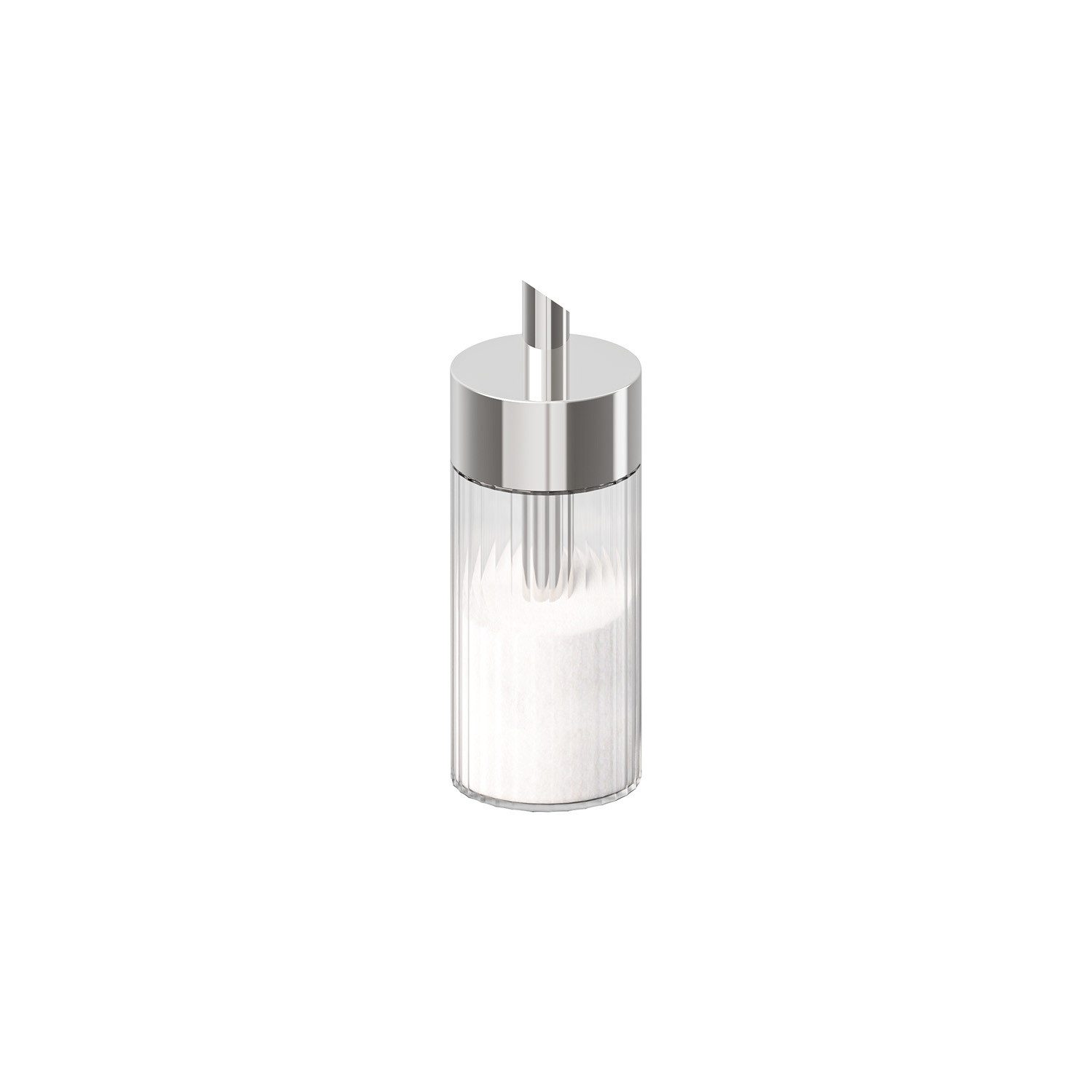 APS Zuckerdose THE GRID, Edelstahl, Glas, (1-tlg), Glas, 0,2 Liter, Ø 6 cm, Höhe 17 cm