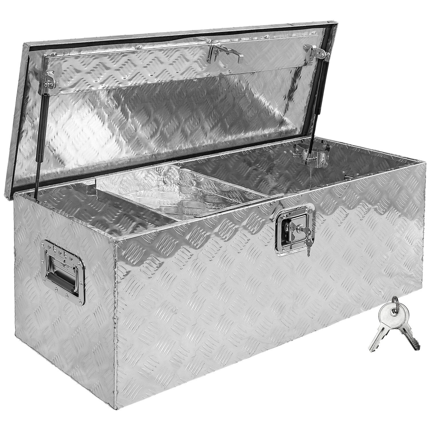 Trucky Anhänger-Deichselbox Set Truckbox D160 + Einhängefach Werkzeugbox Werkzeugkiste Anhängerbox