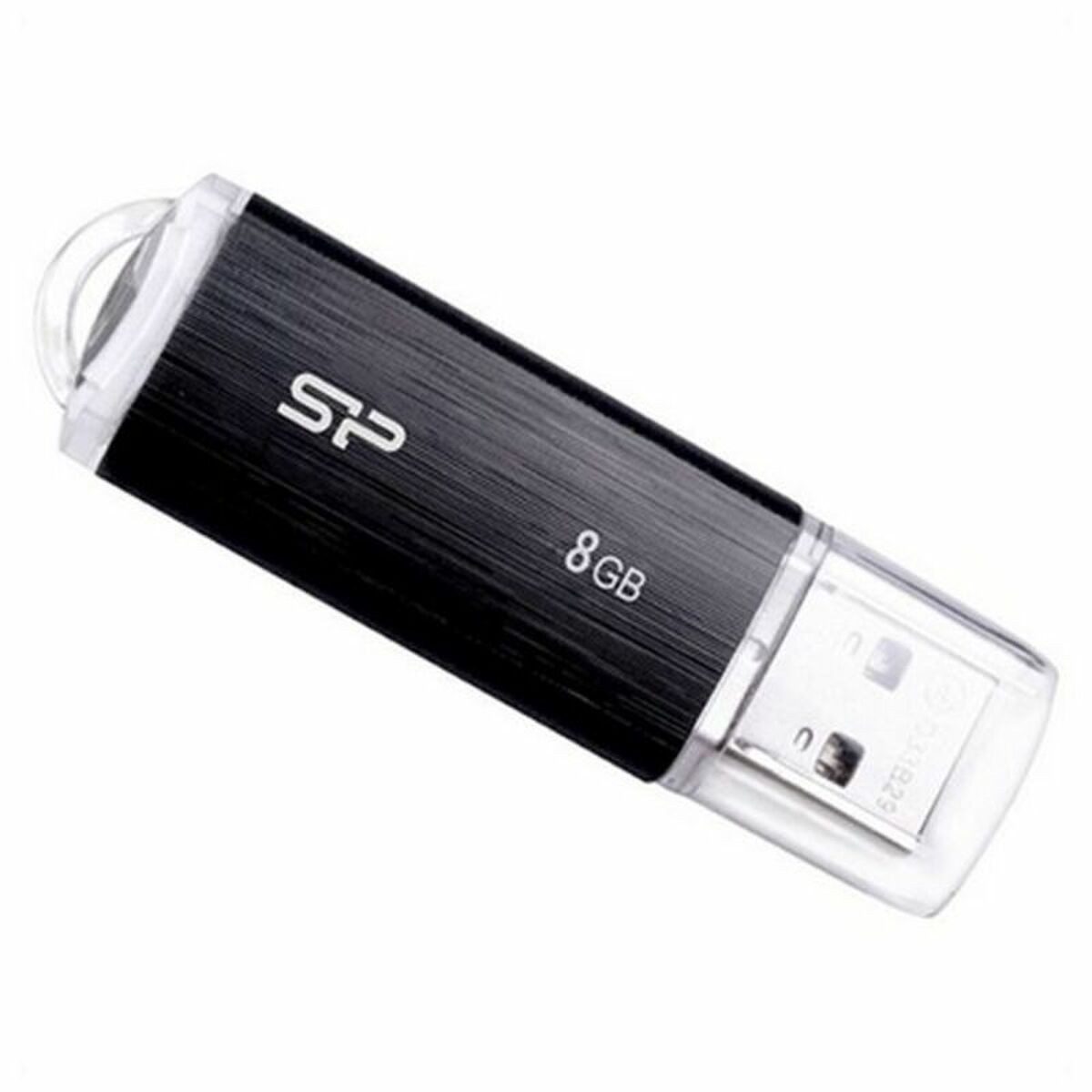 SILICON POWER USB-Stick (USB Pendrive Silicon Power Ultima U02 8 GB USB 2.0 Weiß Schwarz 8 GB)
