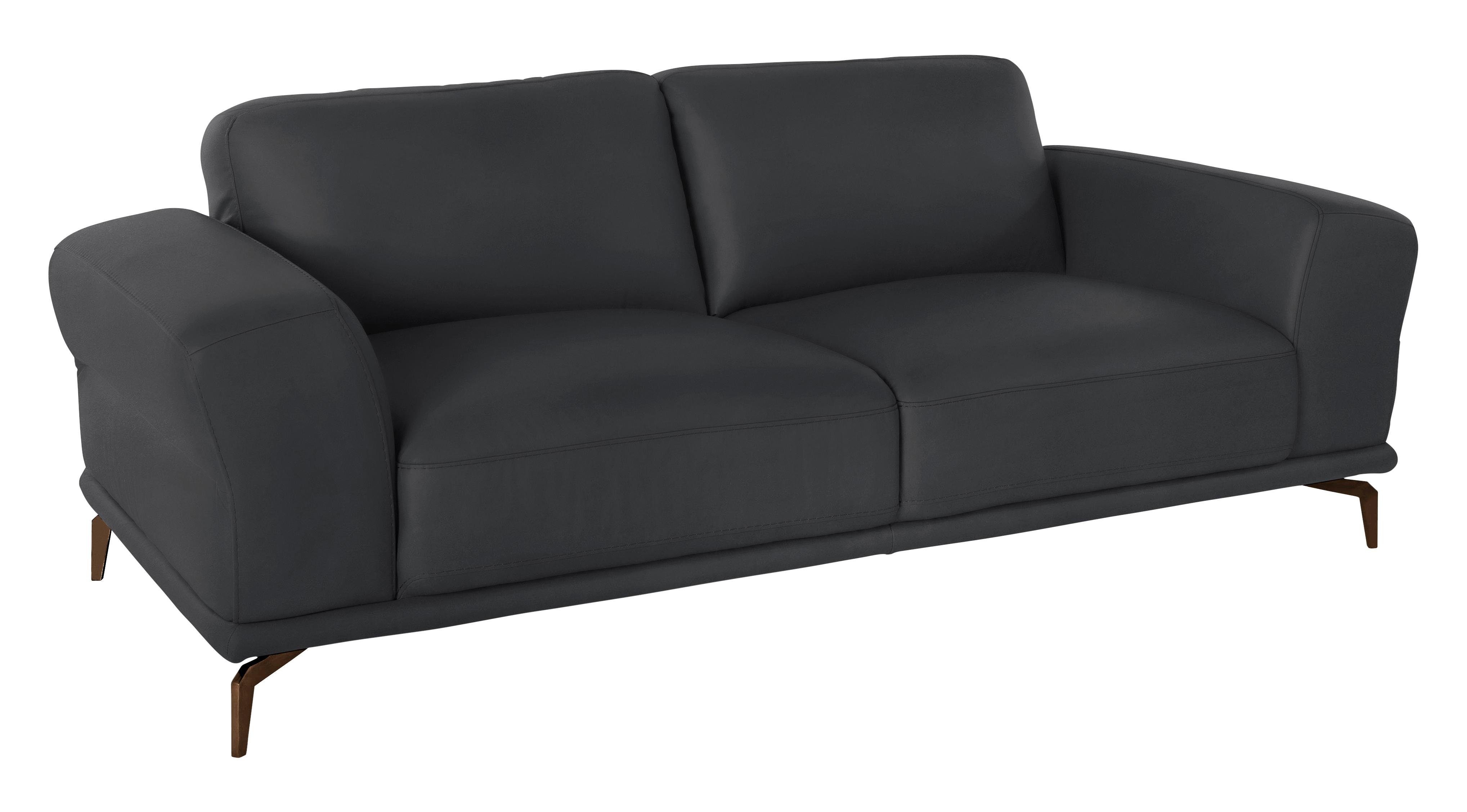 W.SCHILLIG 2,5-Sitzer montanaa Designsofa mit erstklassigem Sitzkomfort, Federkern, mit Metallfüßen in Bronze pulverbeschichtet, Breite 212 cm