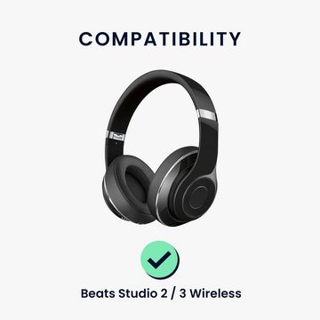 kwmobile 2x Ohr Polster für Beats Studio 2 / 3 Wireless Ohrpolster (Ohrpolster Kopfhörer - Kunstleder Polster für Over Ear Headphones)