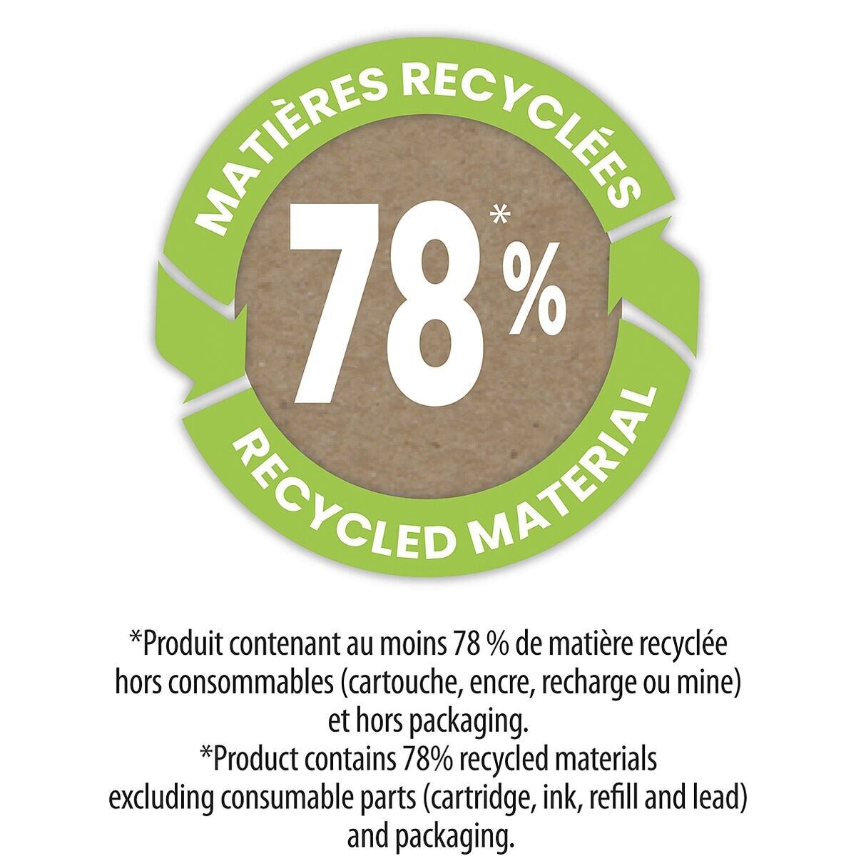 BIC Kugelschreiber Ecolutions Clic Stic, zu 62% aus recyceltem Material
