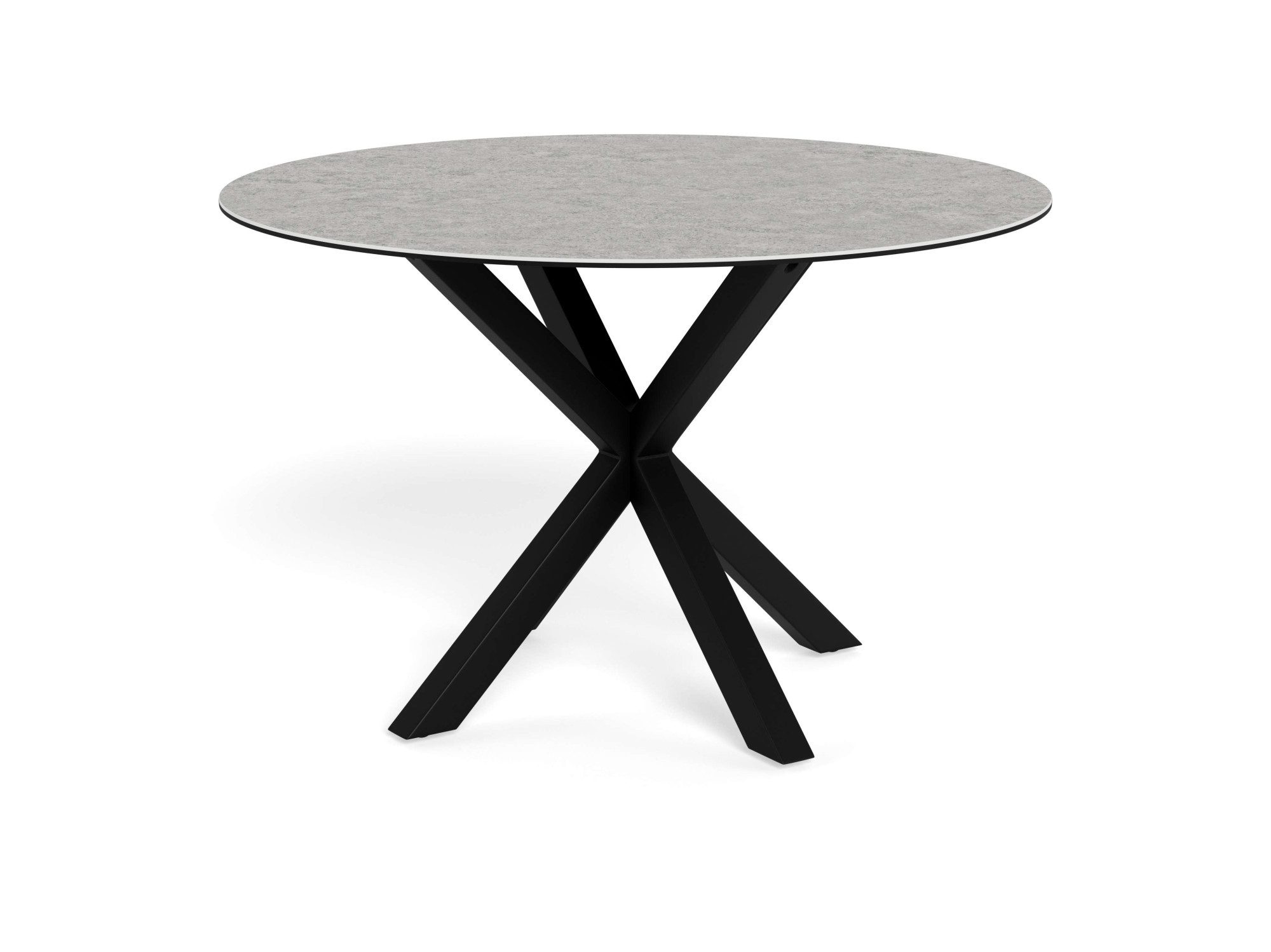 ACTONA GROUP Esstisch Heaven, runde Tischplatte aus Keramik o. Glas & belastbar bis 100 kg (Esstisch, OTTOs Choice), Tischplatte aus rauer Keramik, stahl gestell, Rund, 119x75,5