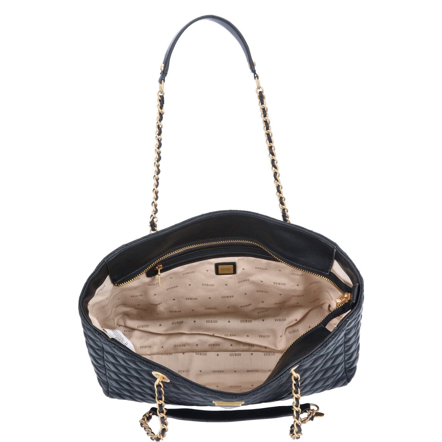 Guess Umhängetasche GUESS Damen Shopper Giully Black (1, 1-tlg., 1)