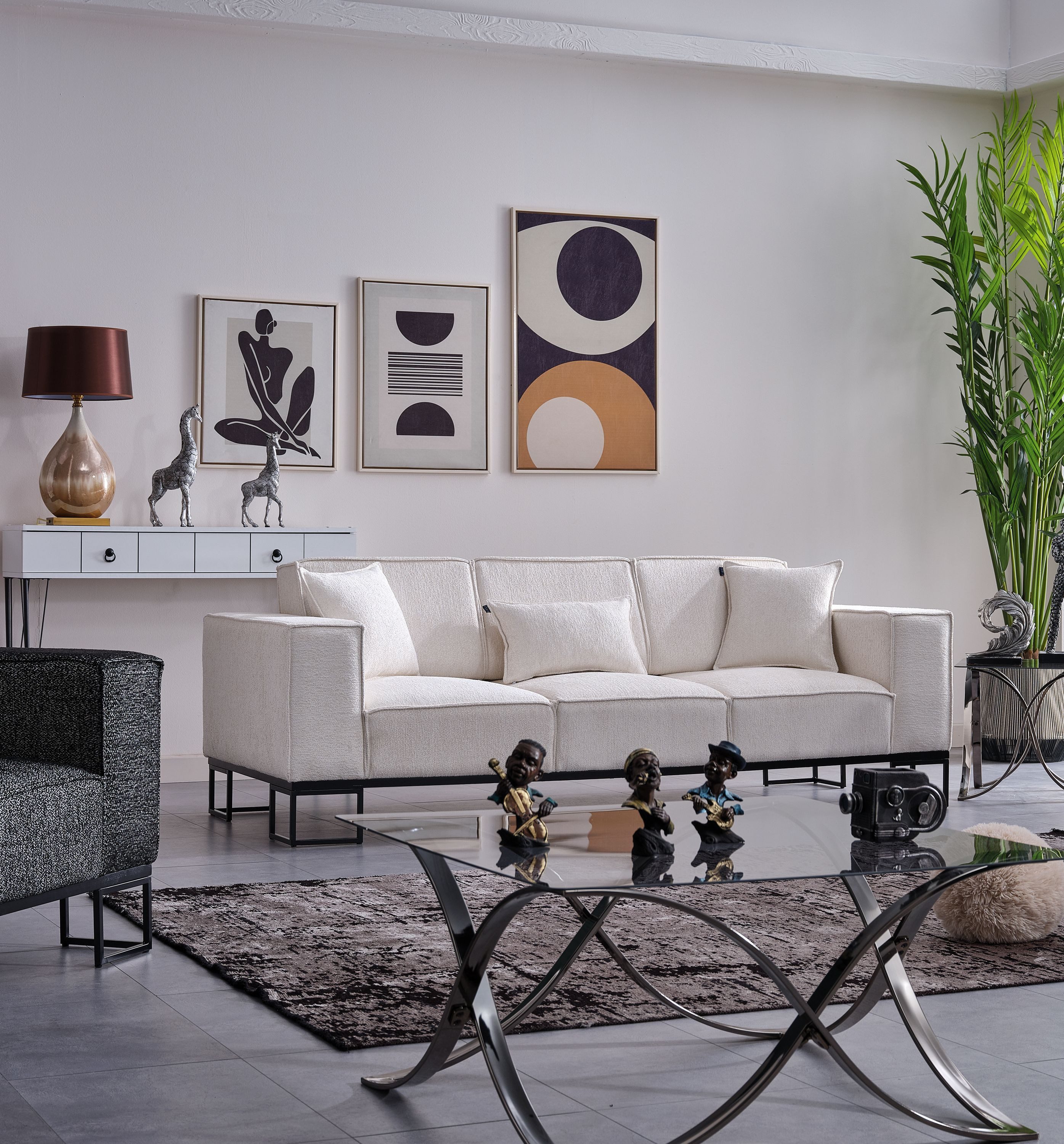 Nobelaa Sofa Sitzgruppe/Sofa Set - Wohnzimmergarnitur "Sia" 3+3+1