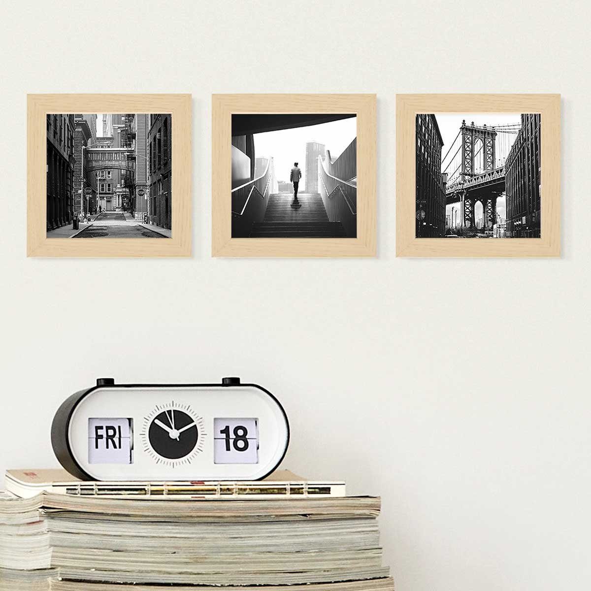 PHOTOLINI Bilderrahmen 3er Set, stabiles MDF-Holz, günstig online kaufen