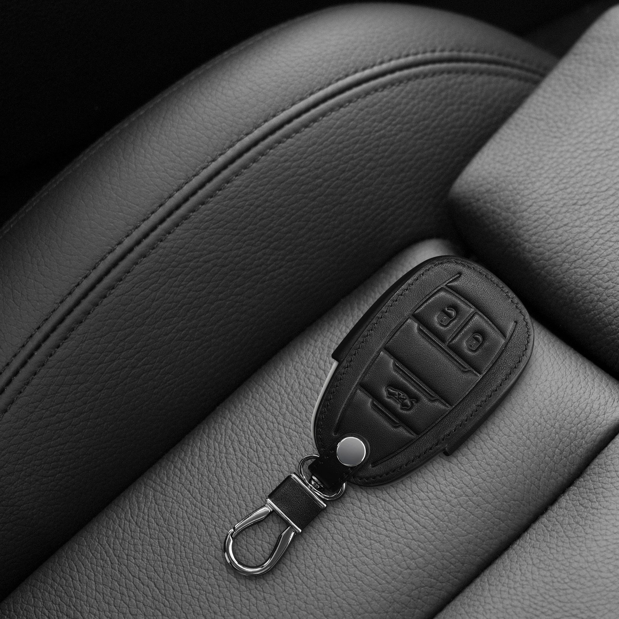 kwmobile Schlüsseltasche Autoschlüssel Kunstleder Hülle für Alfa Romeo,  Schlüsselhülle Schlüssel Case Cover