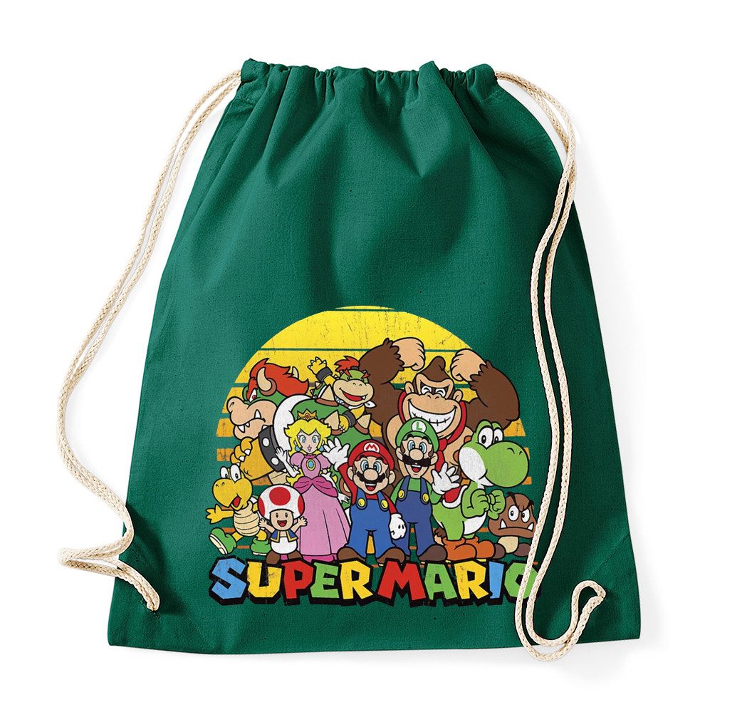 Turnbeutel SuperMarioSun Turnbeutel Gaming Print Retro Motiv Freizeit