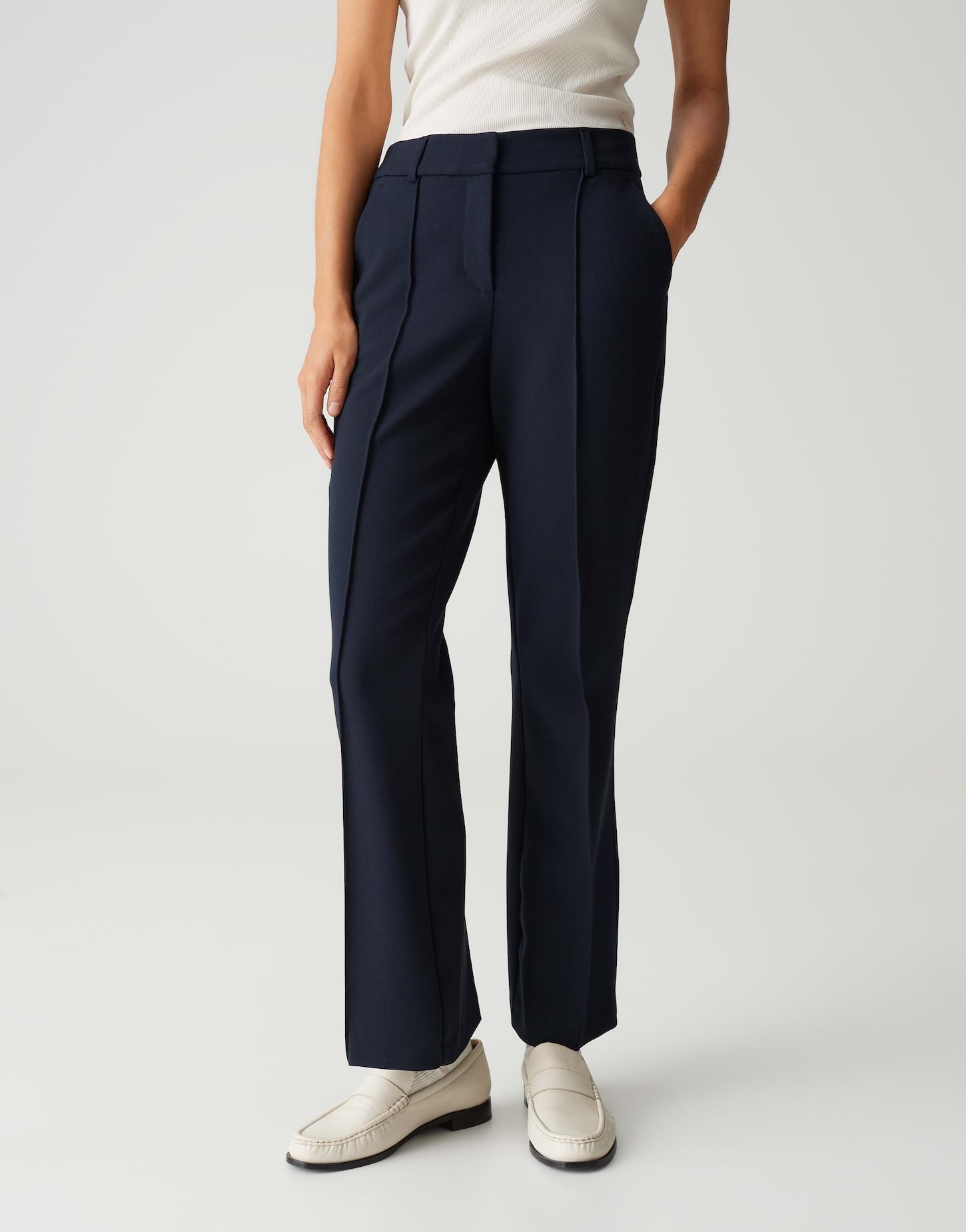 OPUS PANTS Stoffhose LUANE aus BCI Cotton Mix Ankle, französische Taschen, günstig online kaufen
