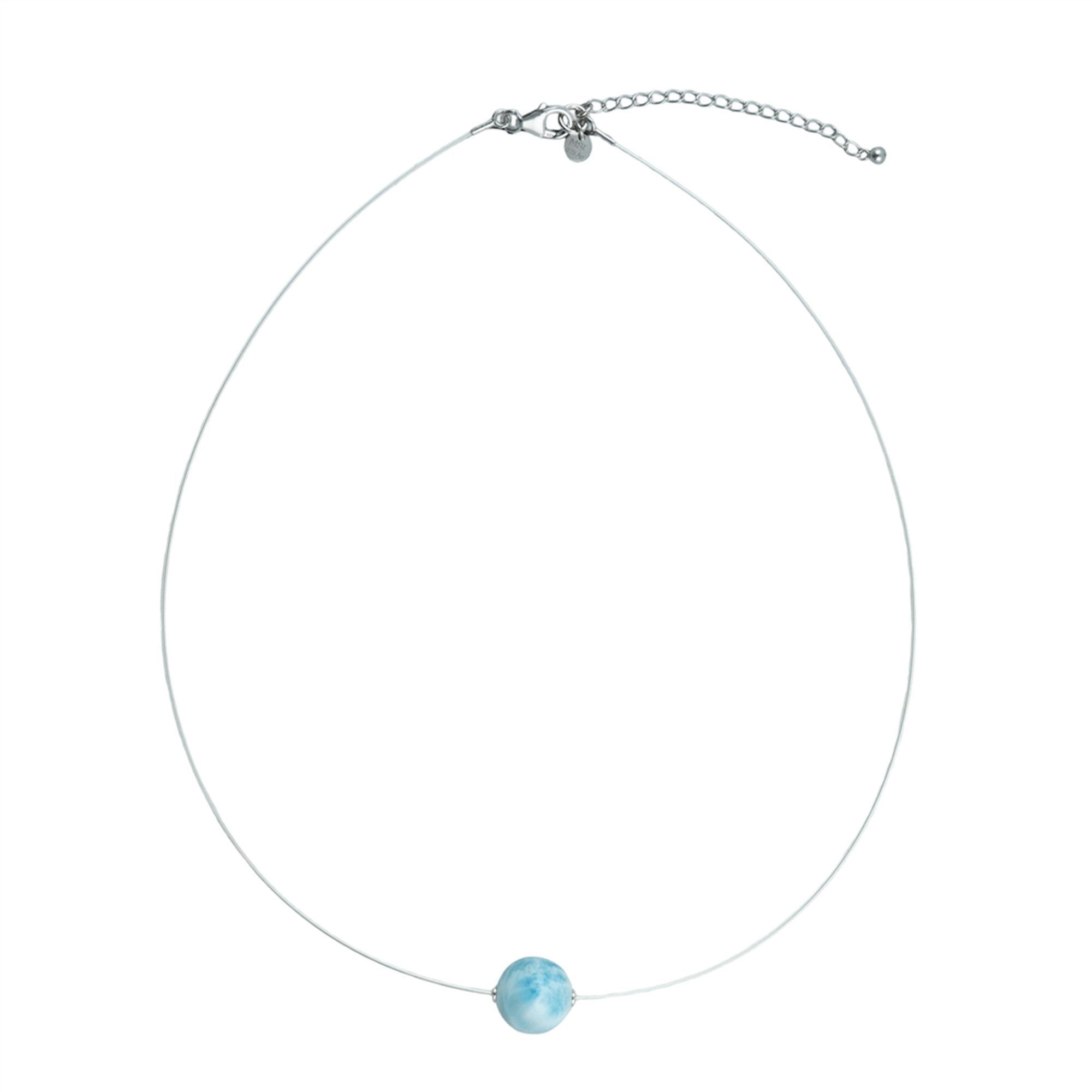 Cavill Silberkette Dominikanische Larimar Sterling Silber Halskette (1-tlg)