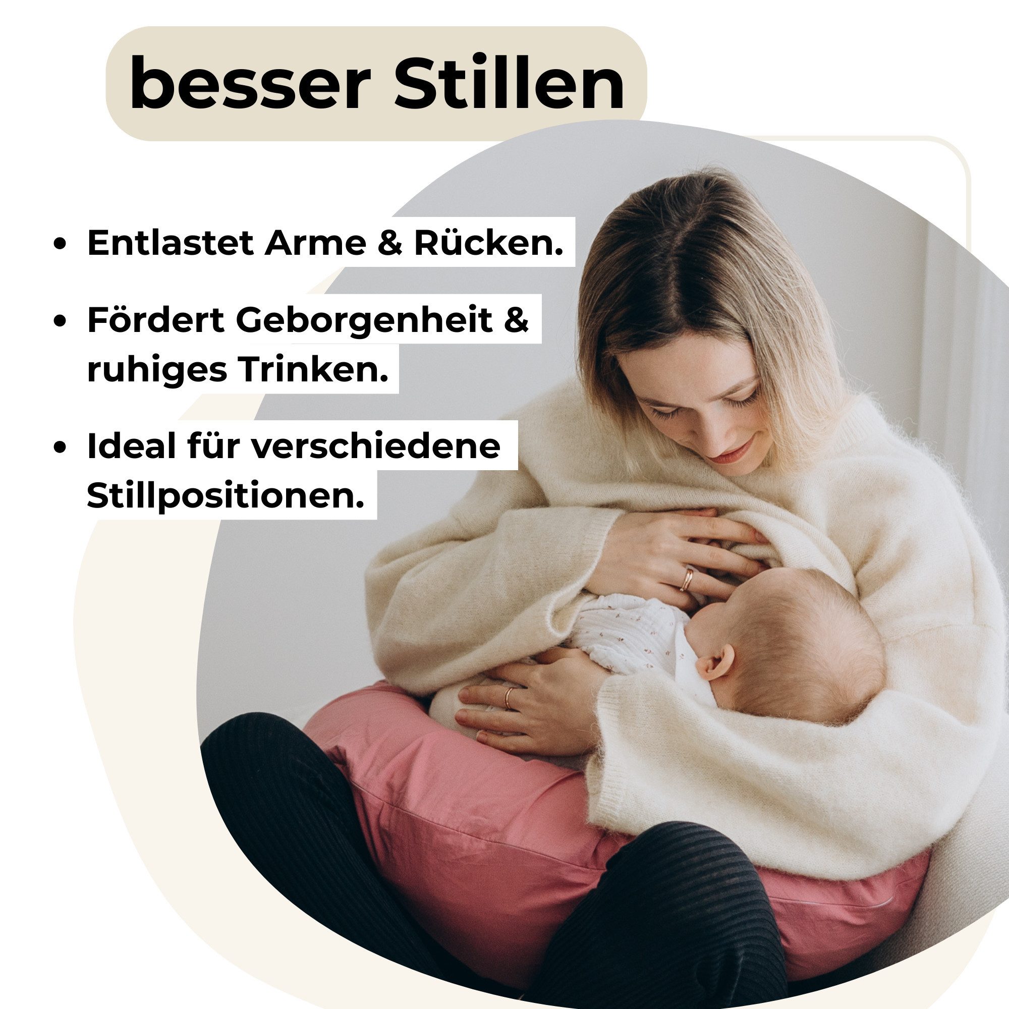 furora BABY Stillkissen Stillkissen XXL lang: Seitenschläferkissen & Schwangerschaftskissen